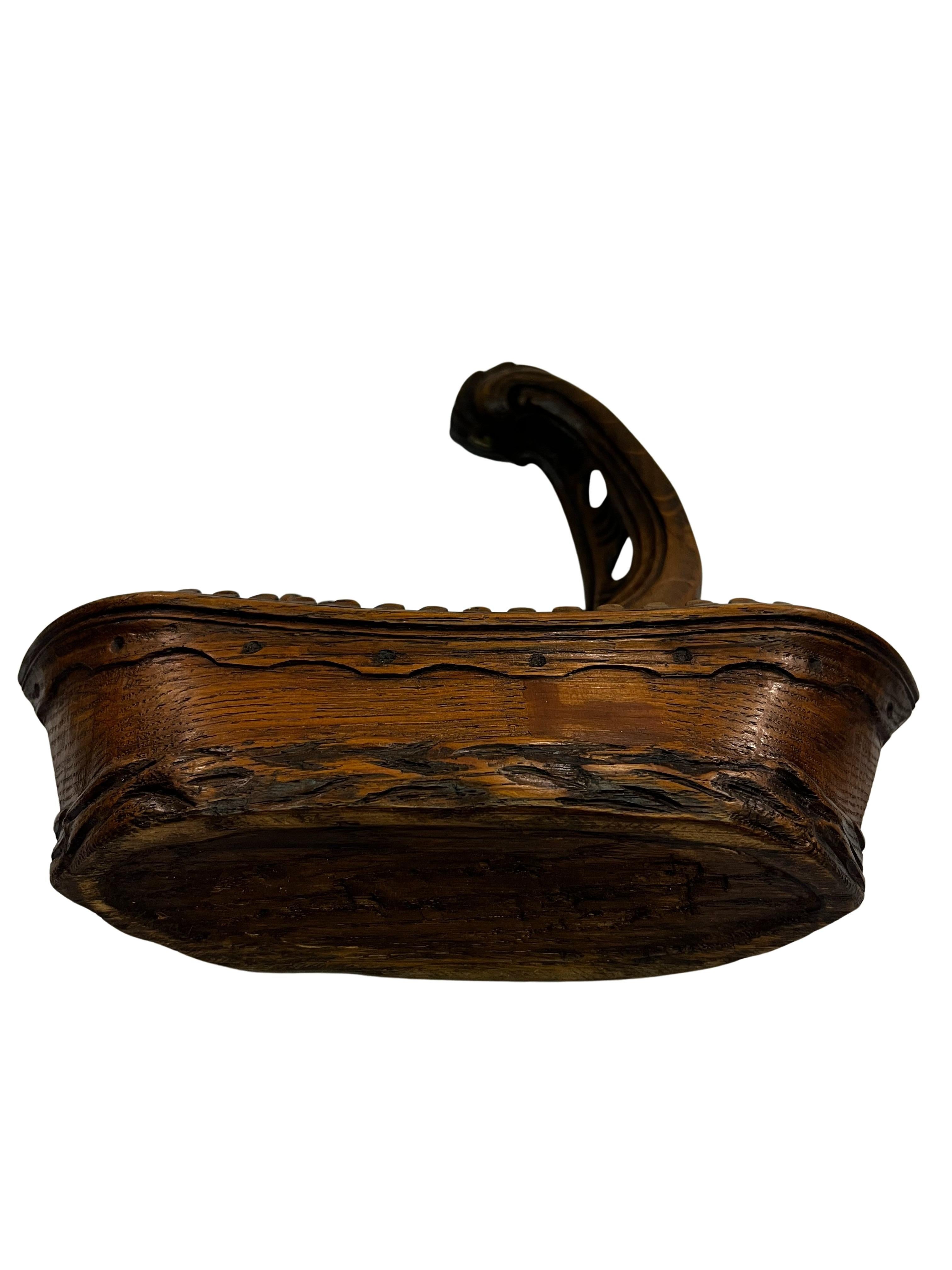 Folk Art Nautical pocket watch holder stand, sailing ship, carved, folk art, 1880 Germany For Sale