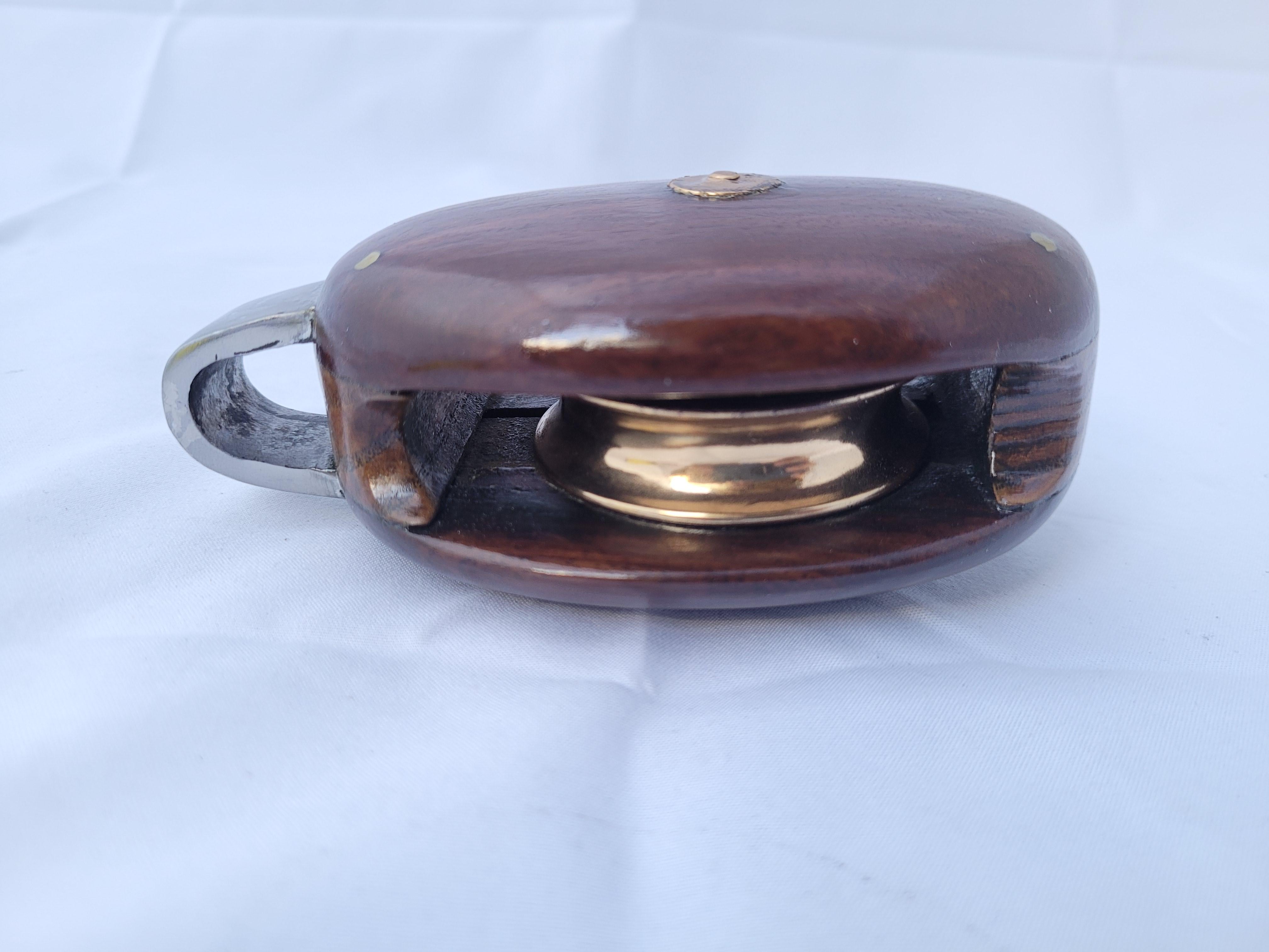Laiton Bloc nautique Pulley en vente