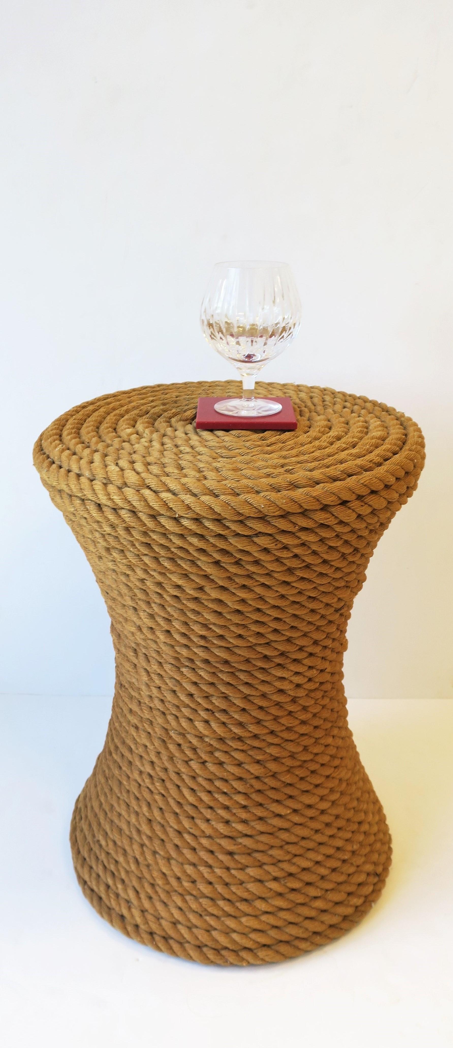 Nautical Rope Round Side or End Table 1