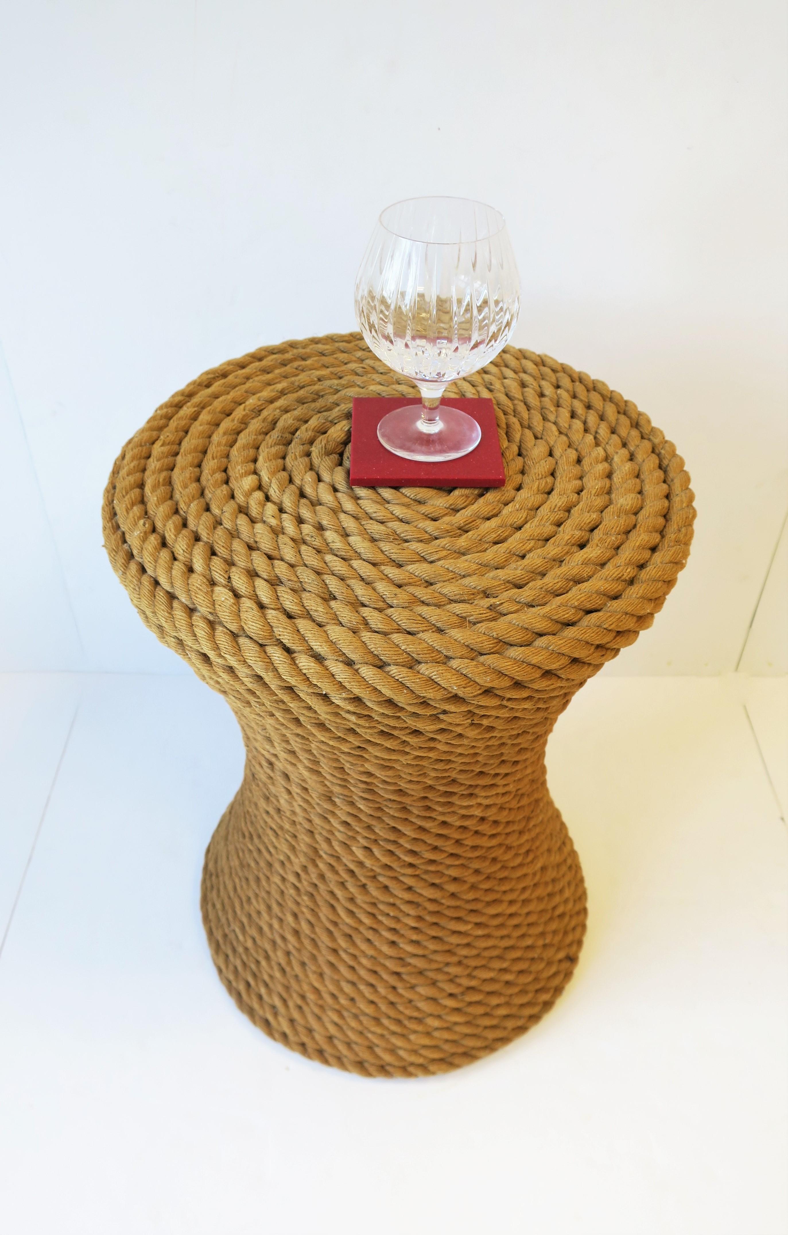 Nautical Rope Round Side or End Table 2