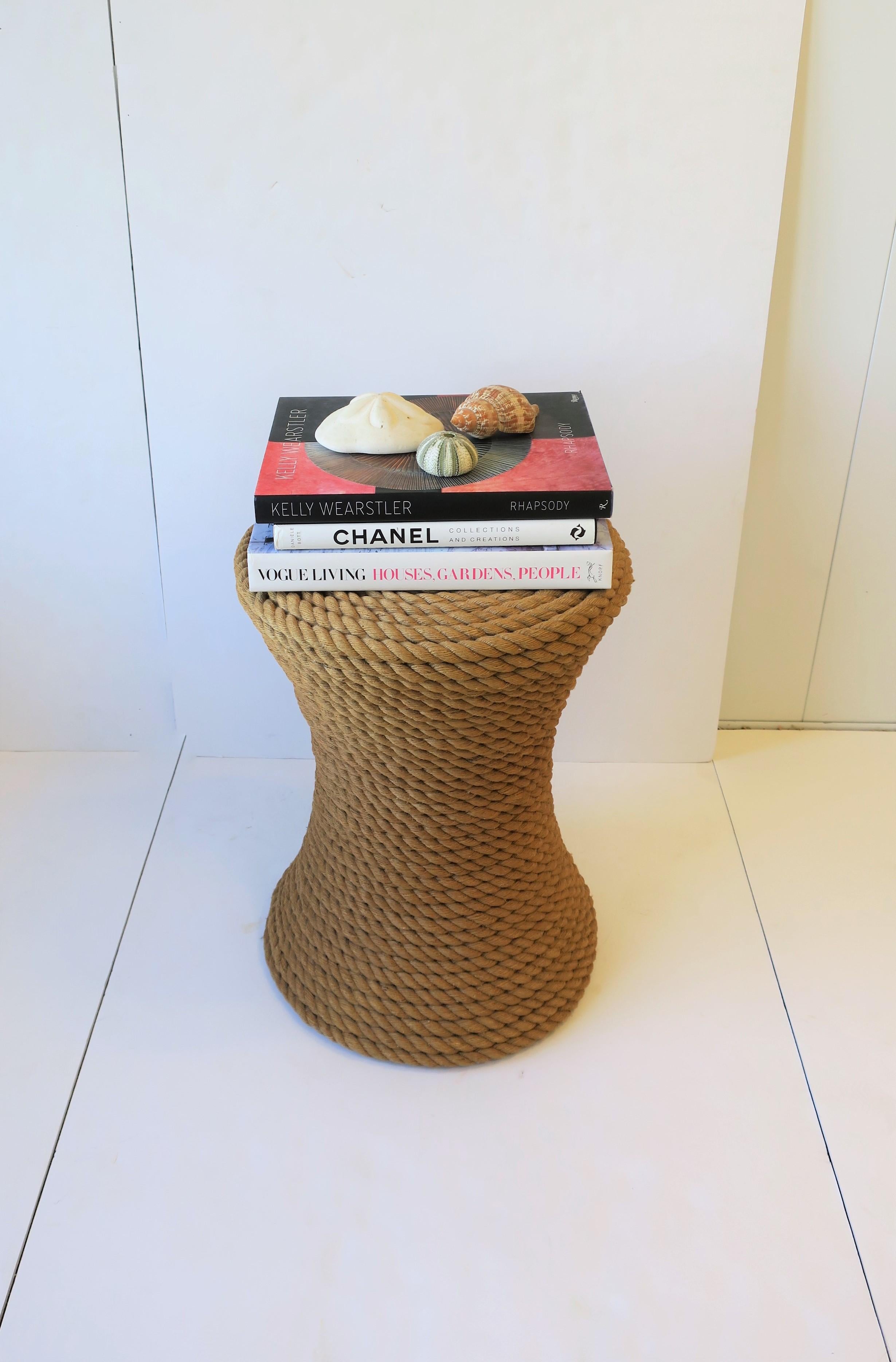 Nautical Rope Round Side or End Table 7