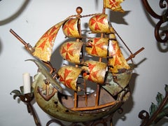 Nautical Sailing Boat Ship Chandelier Knights Templar, circa 1900