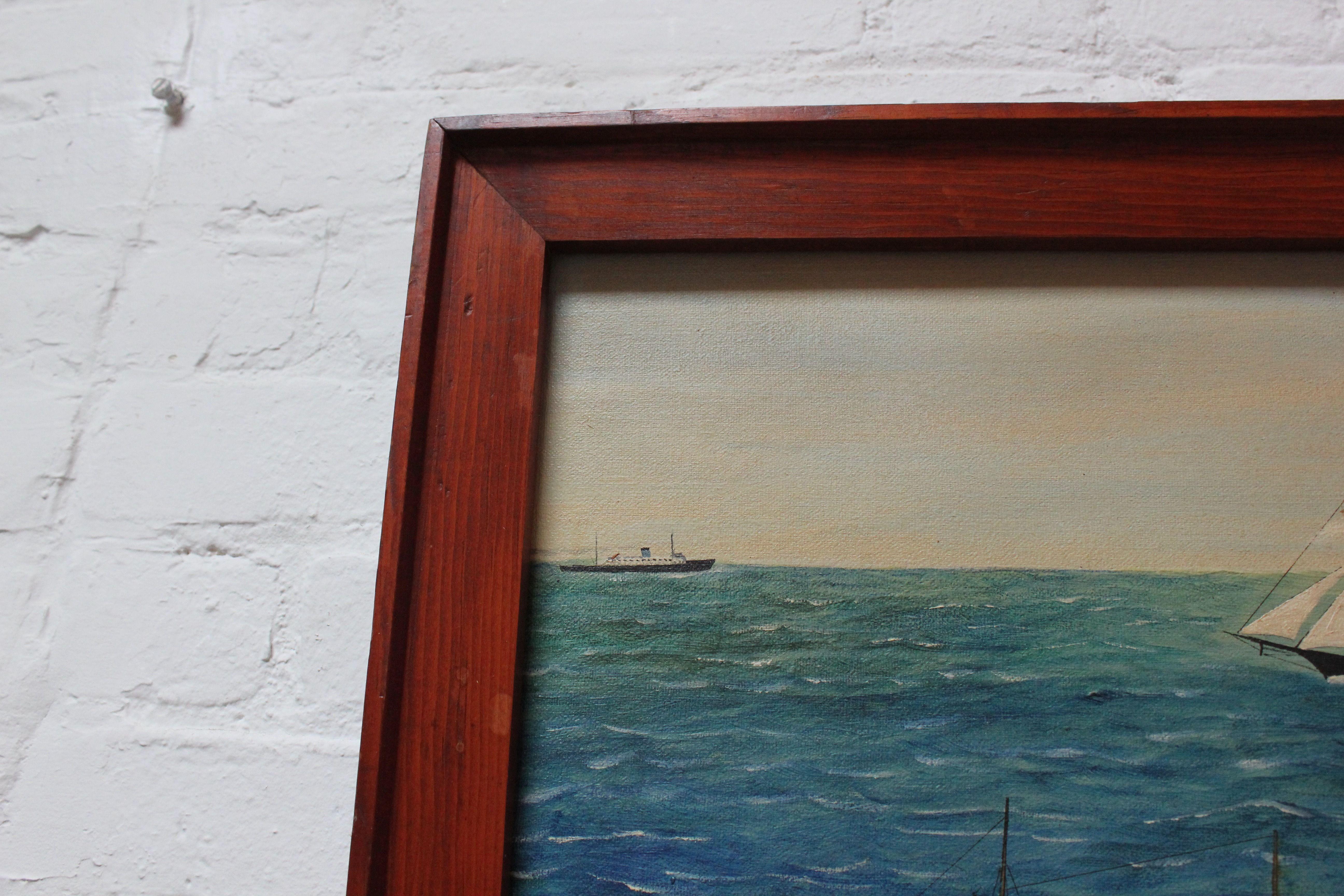 Paint Nautical Seascape Oil on Canvas