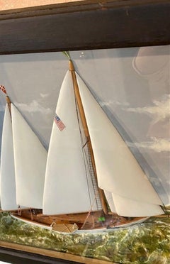 Boîte d'ombres nautique du Ketch « Grace Darling » construite par le capitaine George Bolt