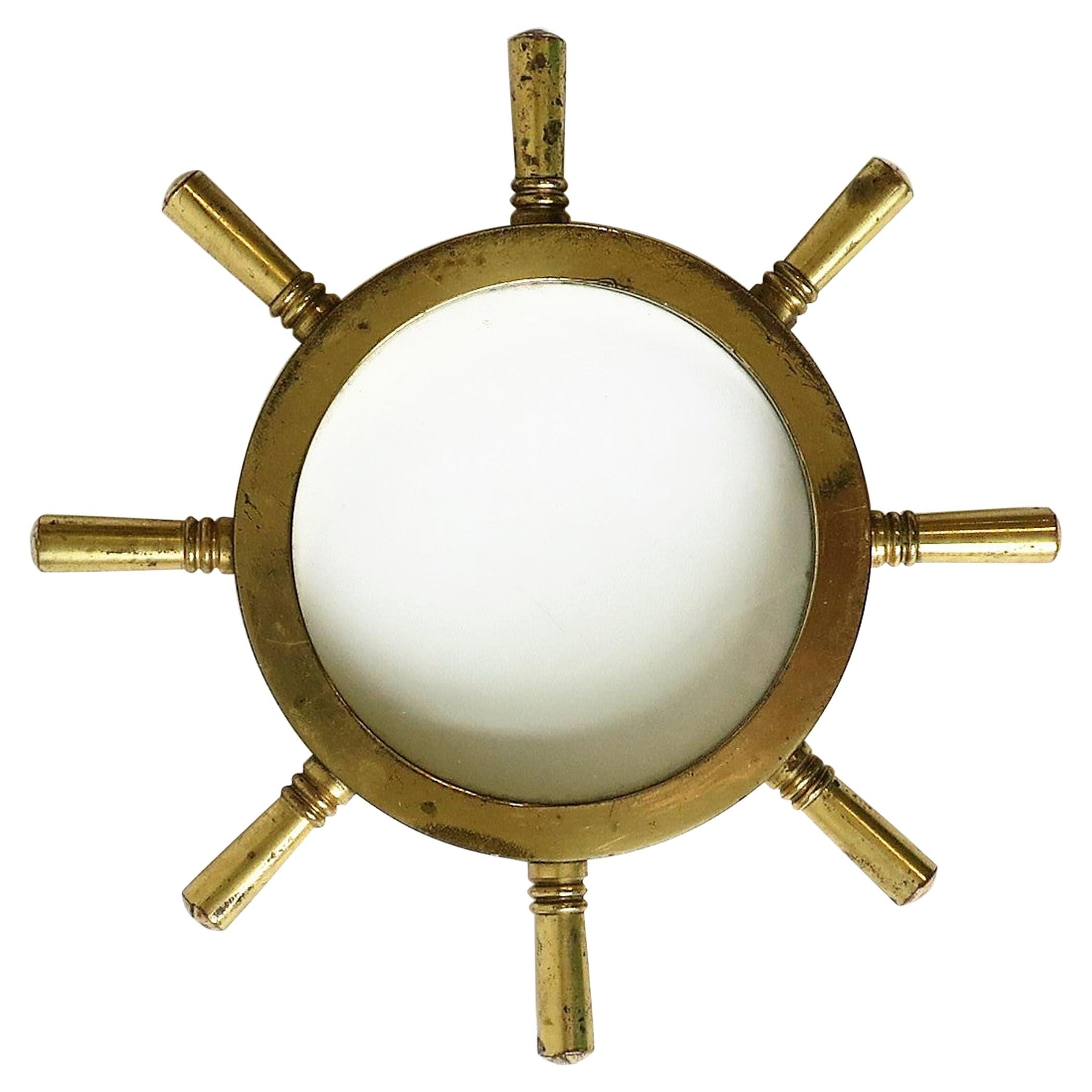 Nautical Ships Wheel Desk Magnifying Glass