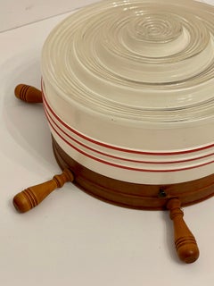 Nautical Ships Wheel Flush Mount Chandelier '2 Available'