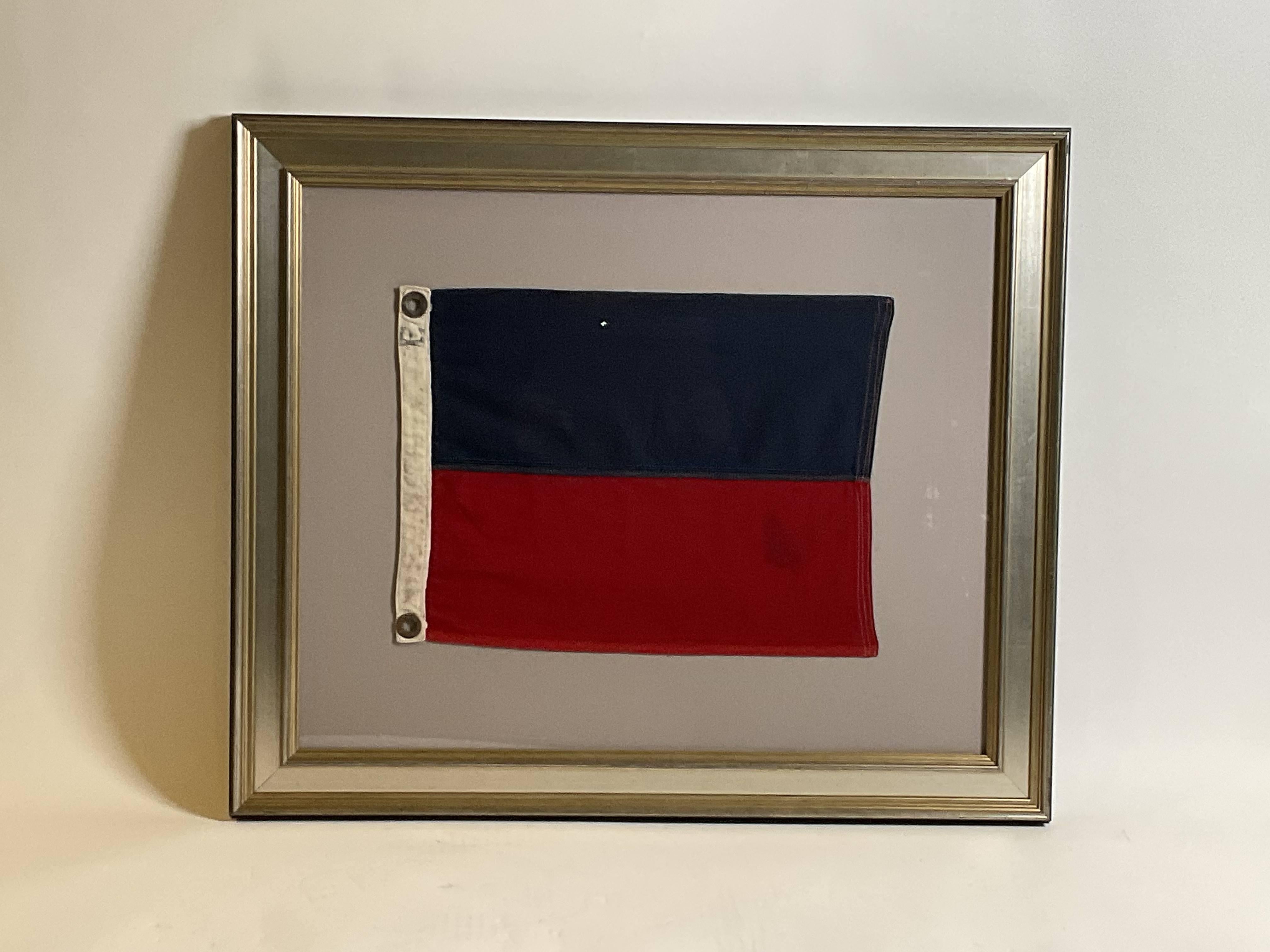 North American Nautical Signal Flag For Letter “E” For Sale