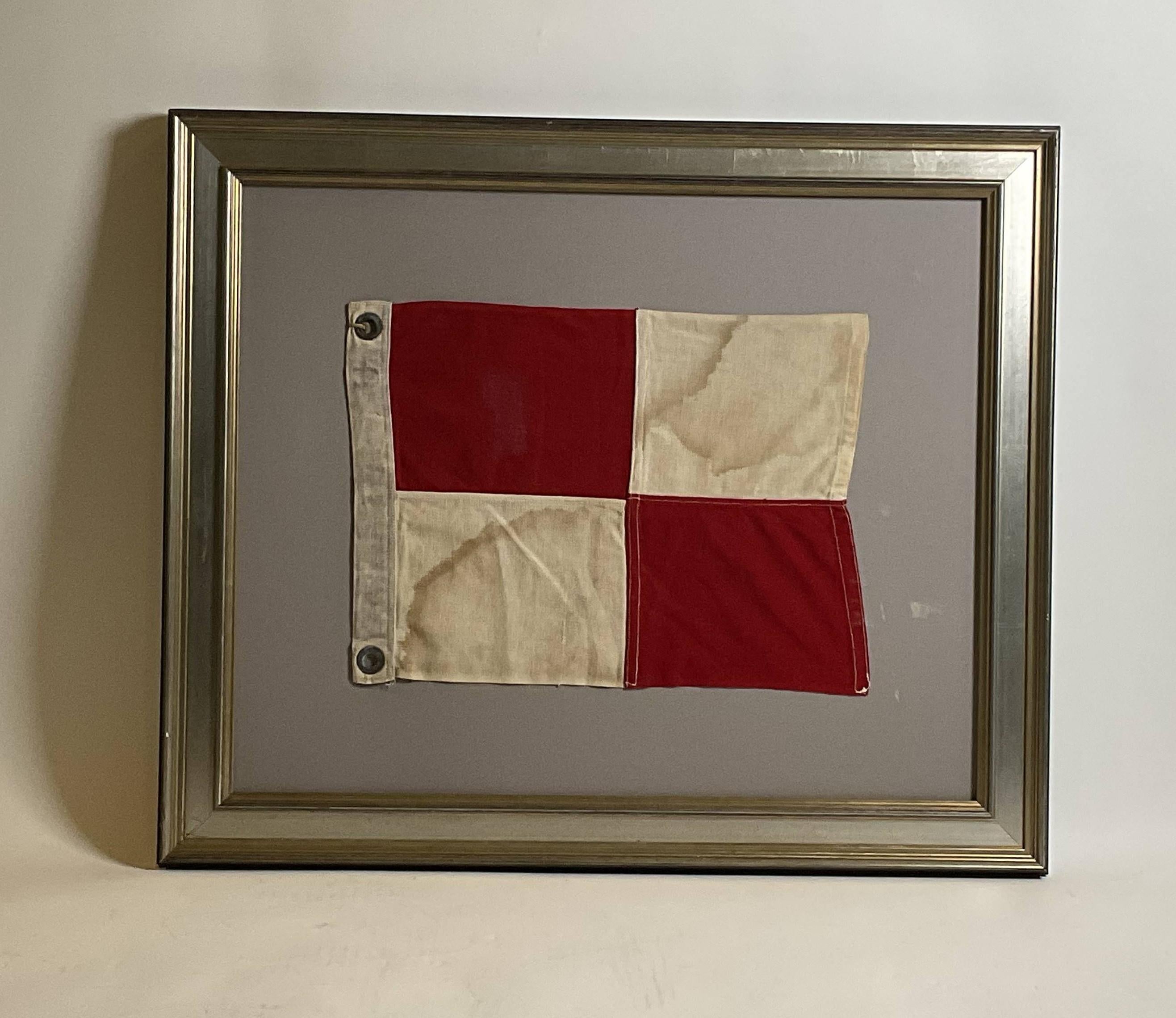 North American Nautical Signal Flag For Letter U Uniform For Sale