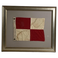 Vintage Nautical Signal Flag For Letter U Uniform