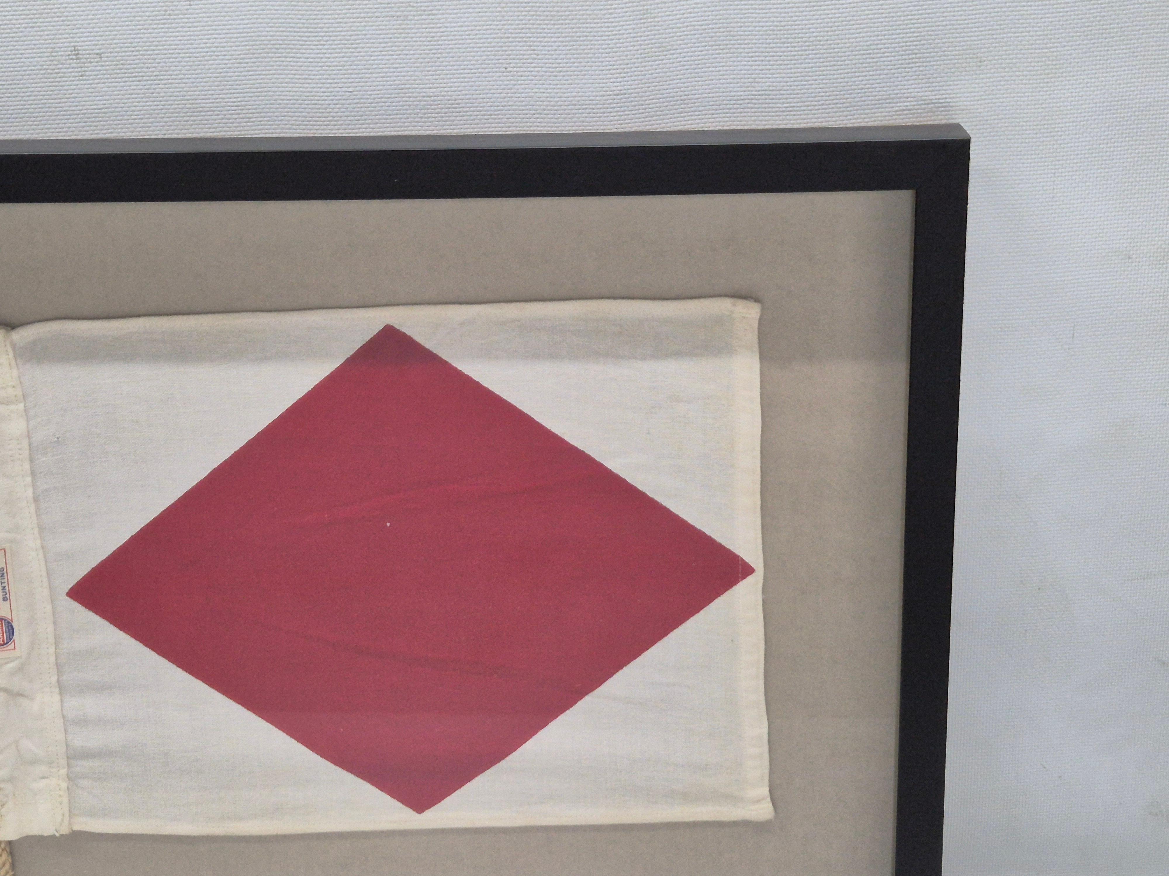 Mid-20th Century Nautical Signal Flag of Letter 