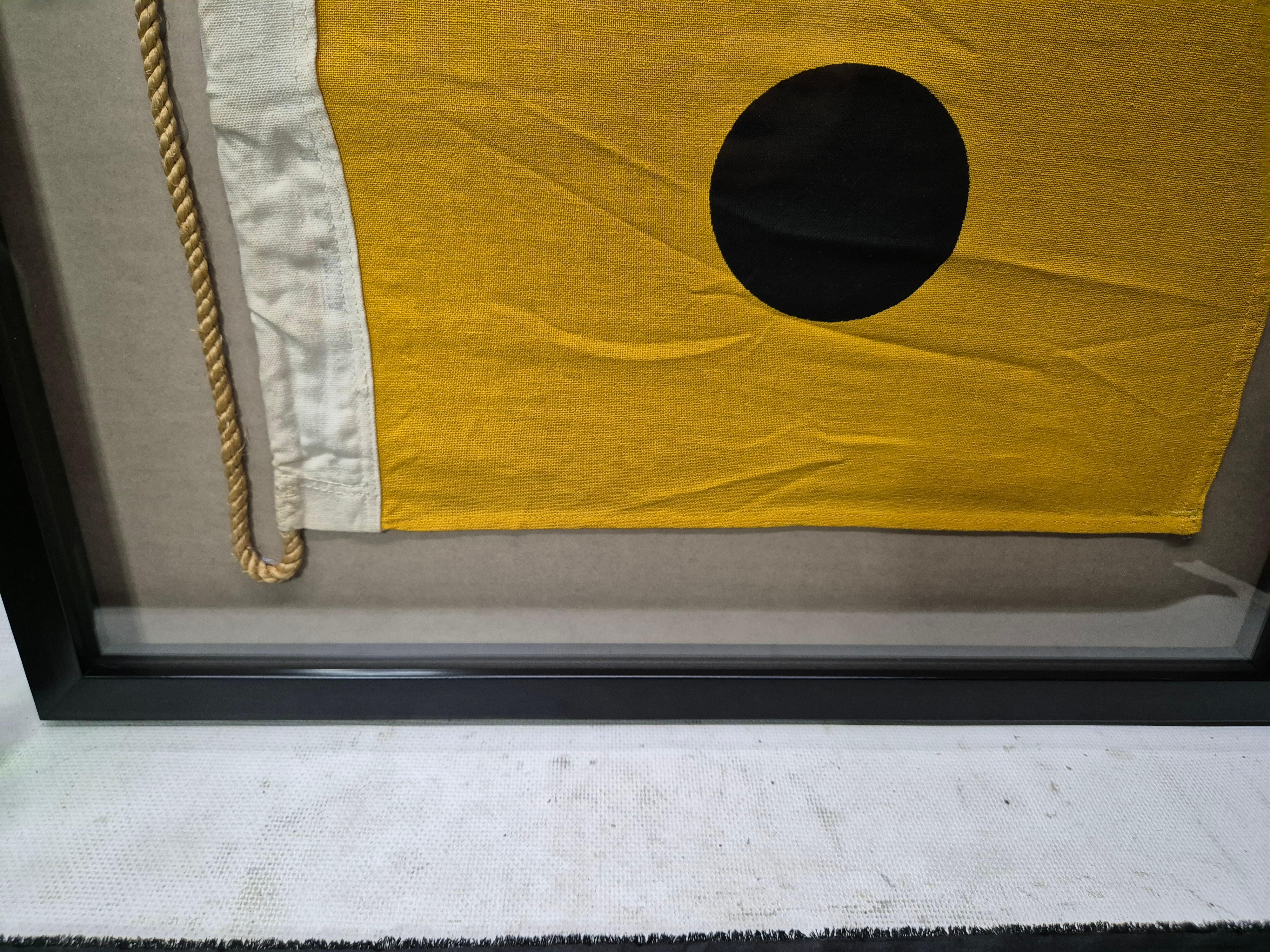 Mid-20th Century Nautical Signal Flag of Letter 