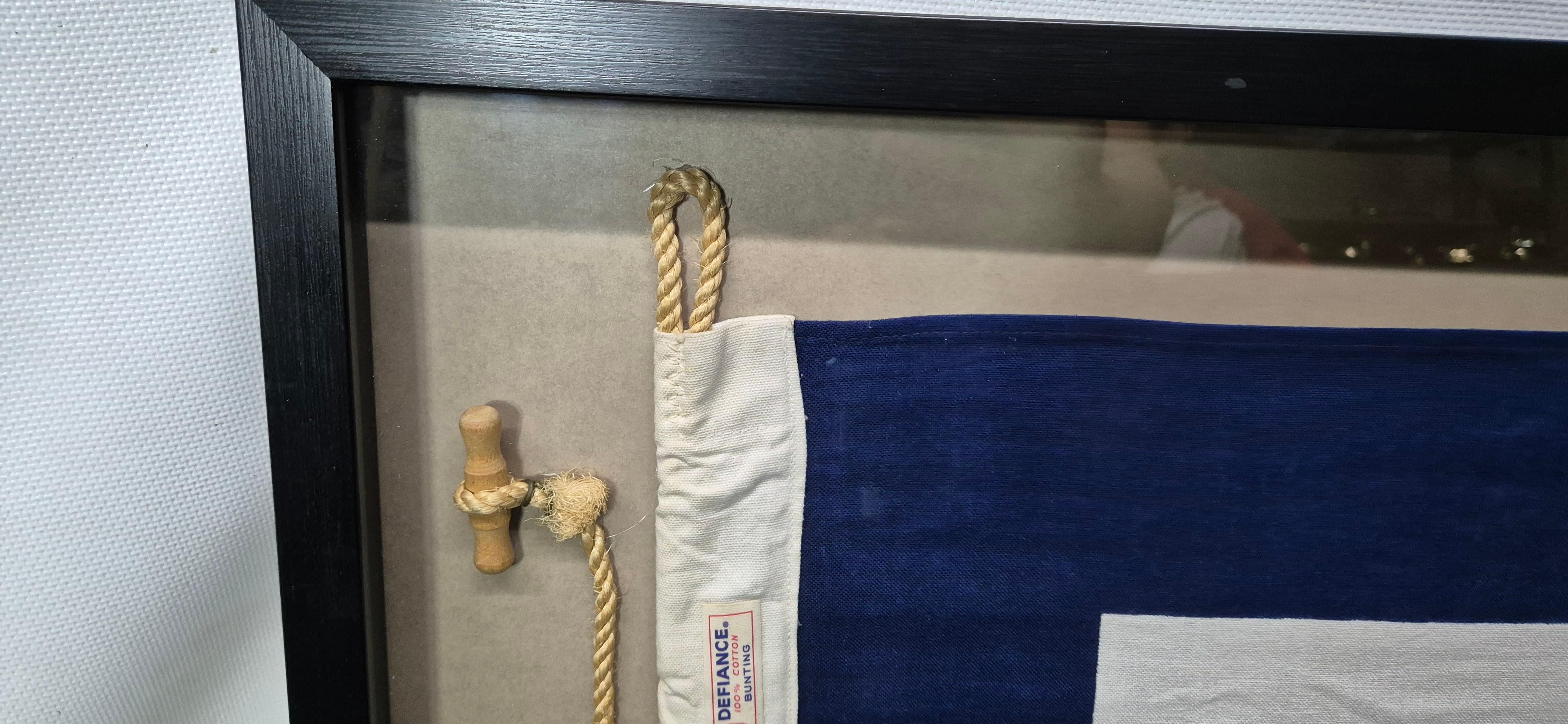 Mid-20th Century Nautical Signal Flag of Letter 