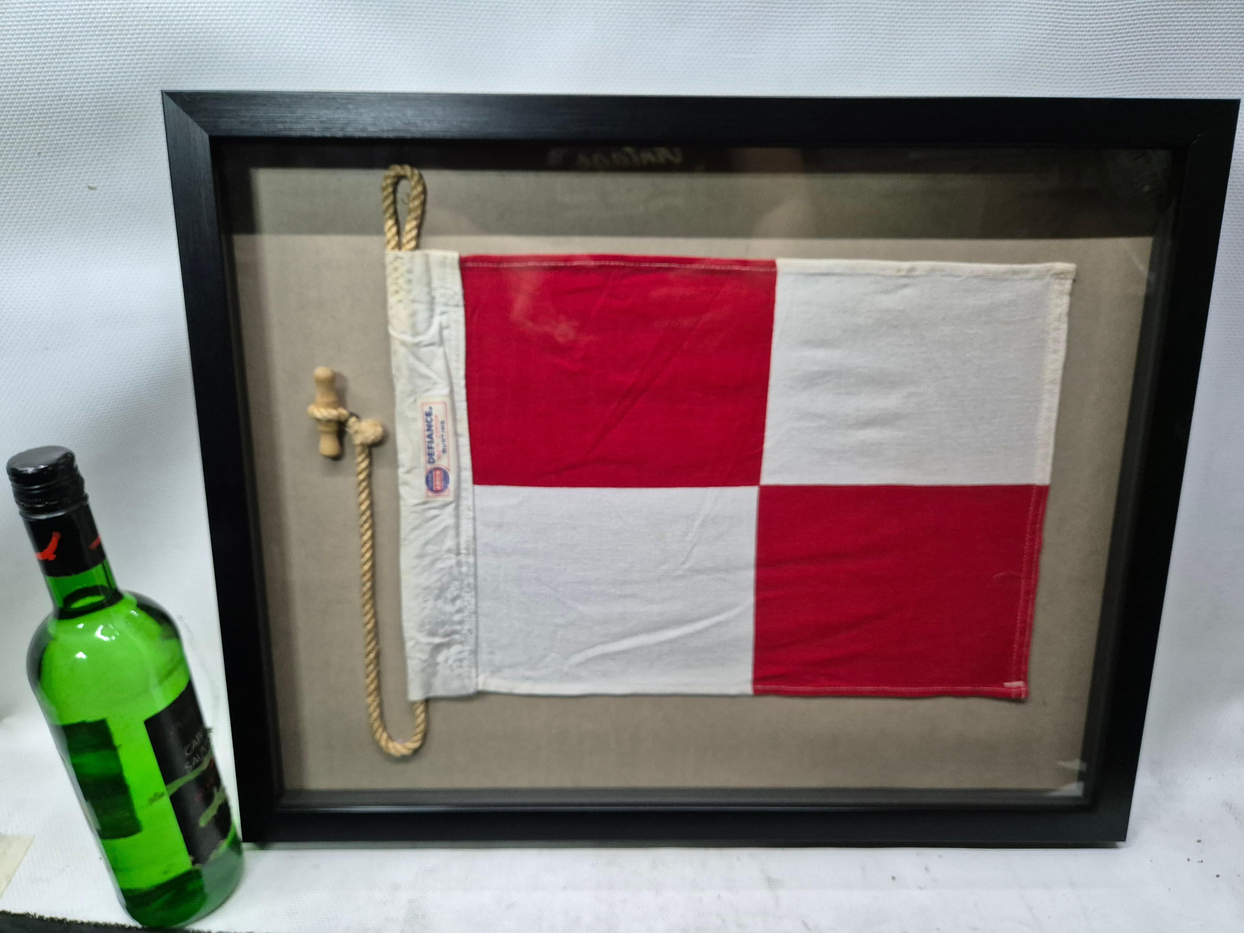 Nord-américain Drapeau de signalisation nautique de la lettre 