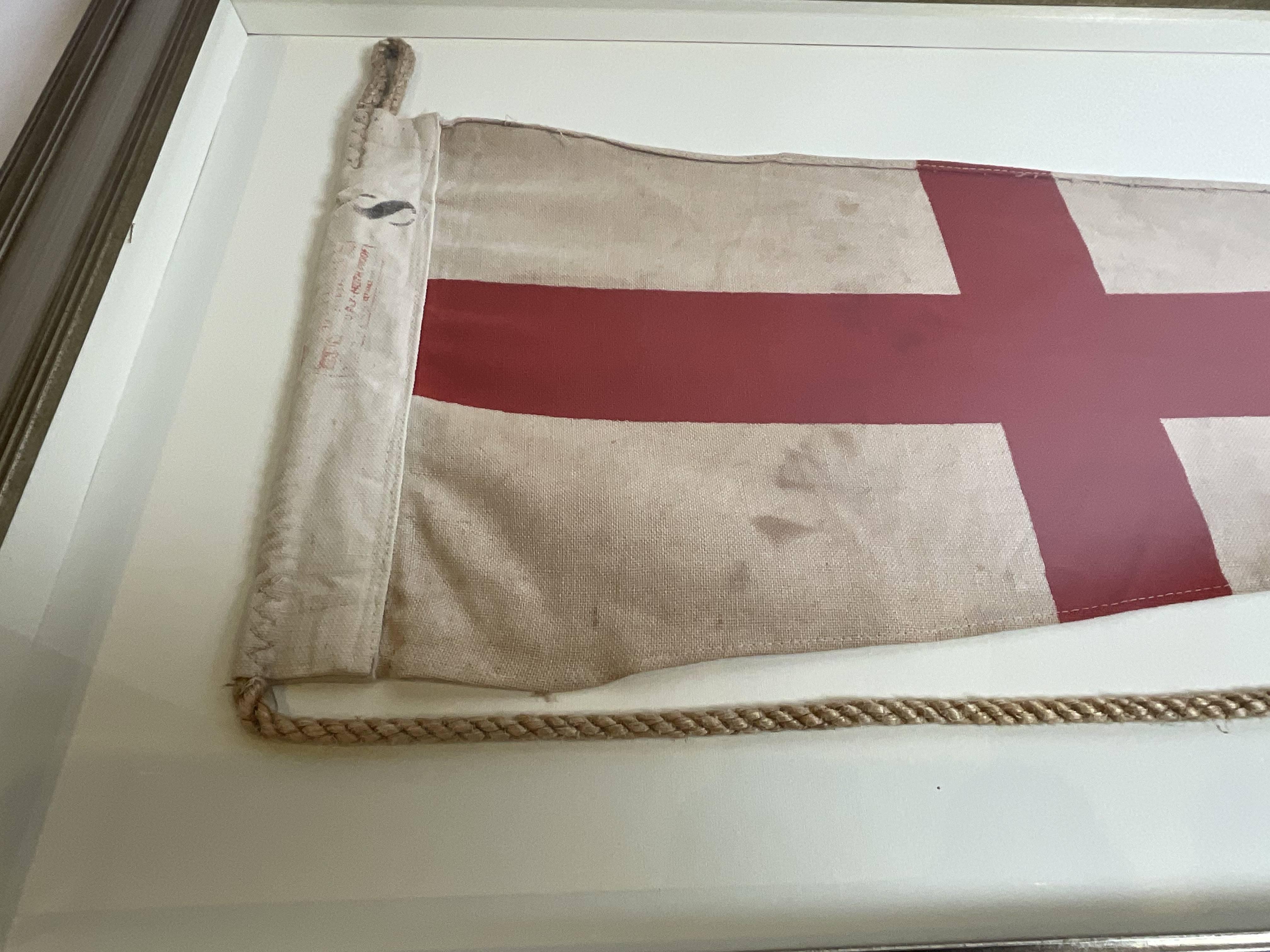 Nautical Signal Flag Of The Numeral “8” Eight For Sale 1