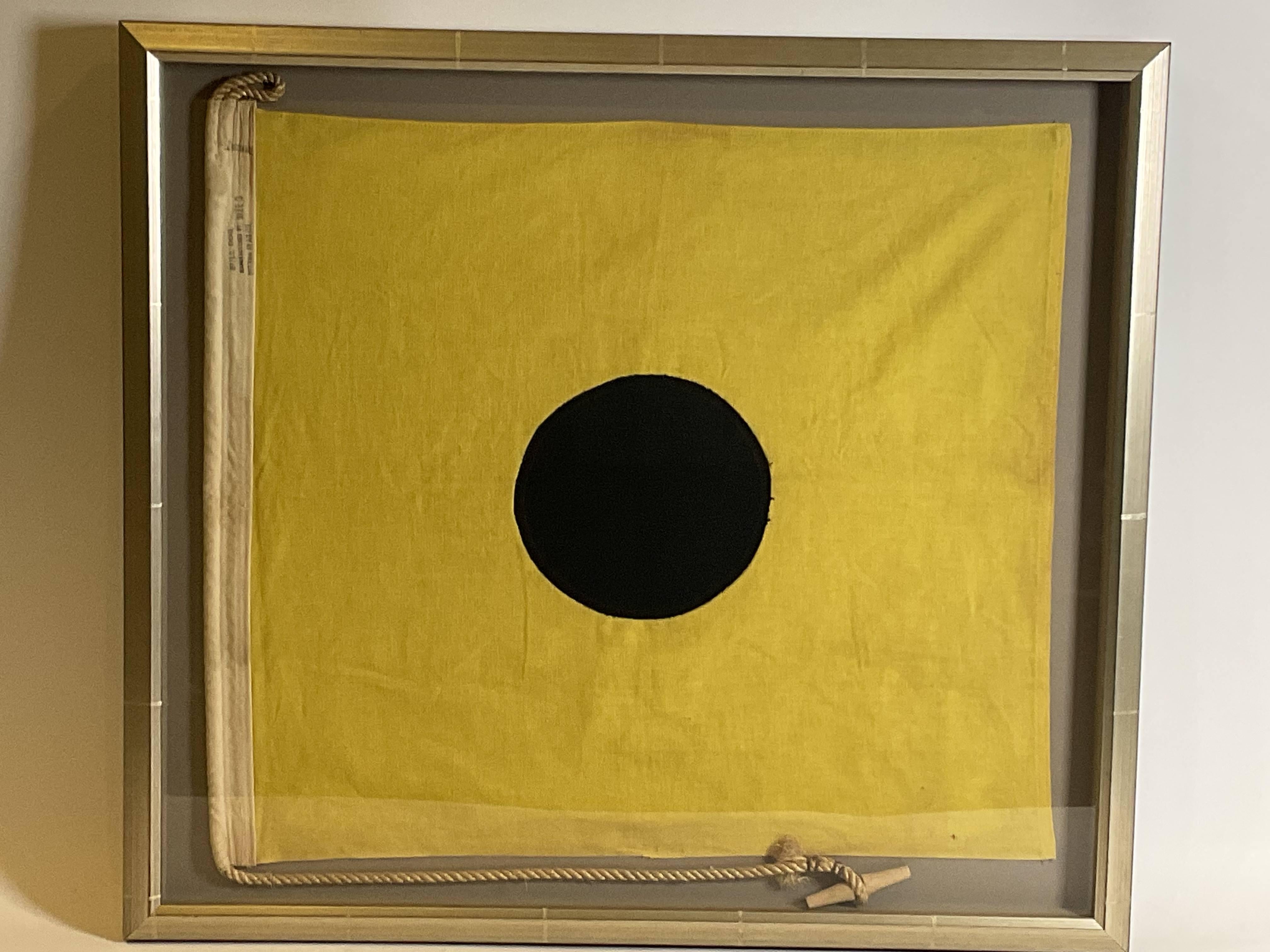 Early 20th Century Nautical Signal Flag Representing The Letter 