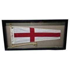 Nautical Signal Pennant for Numeral "EIGHT" in Frame