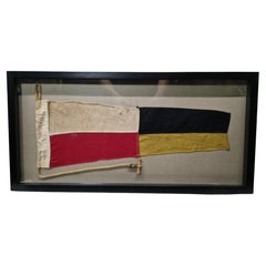 Nautical Signal Pennant for Numeral "NINE" in Frame