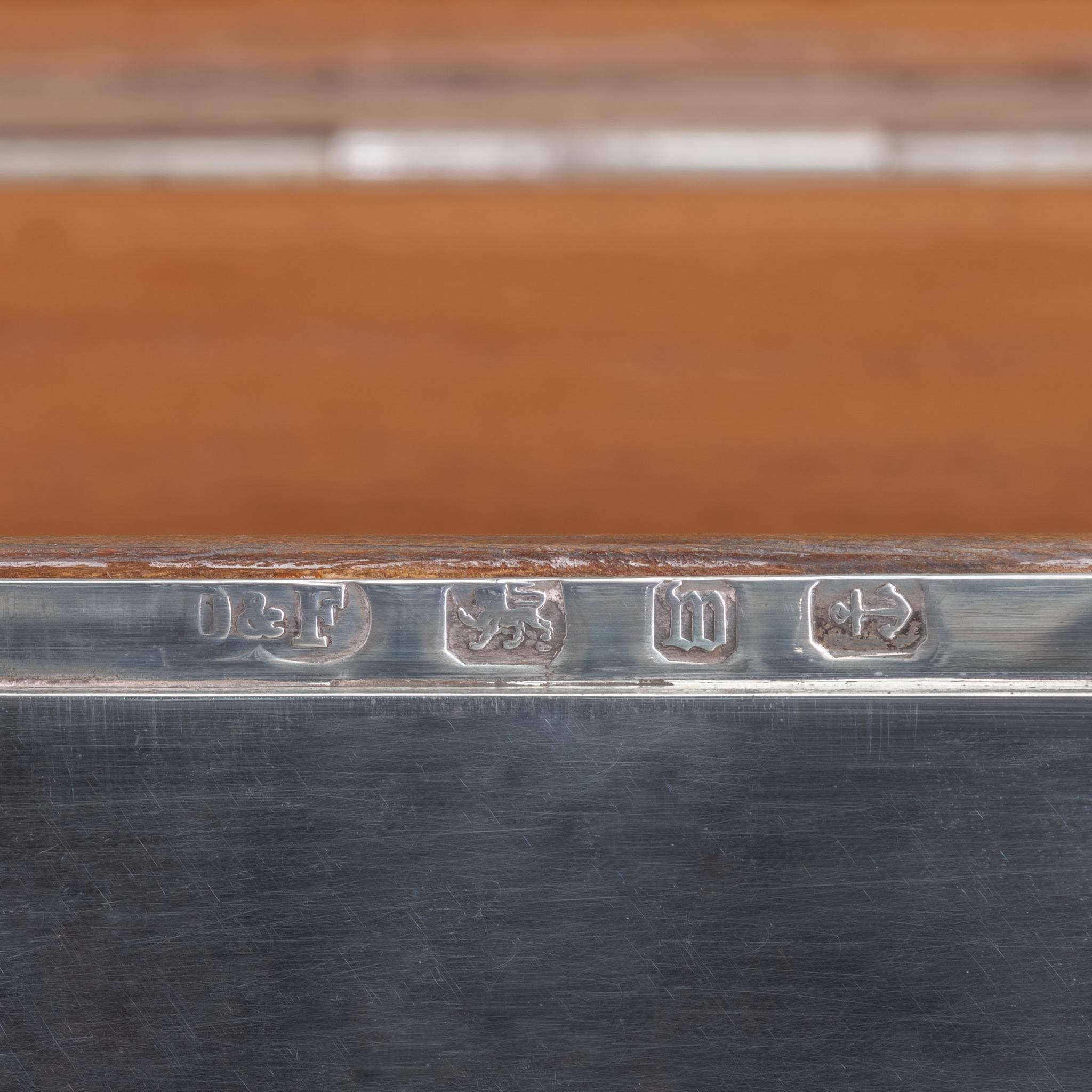 Nautical Silver Cigar Box, Hallmarked Birmingham 1896 5
