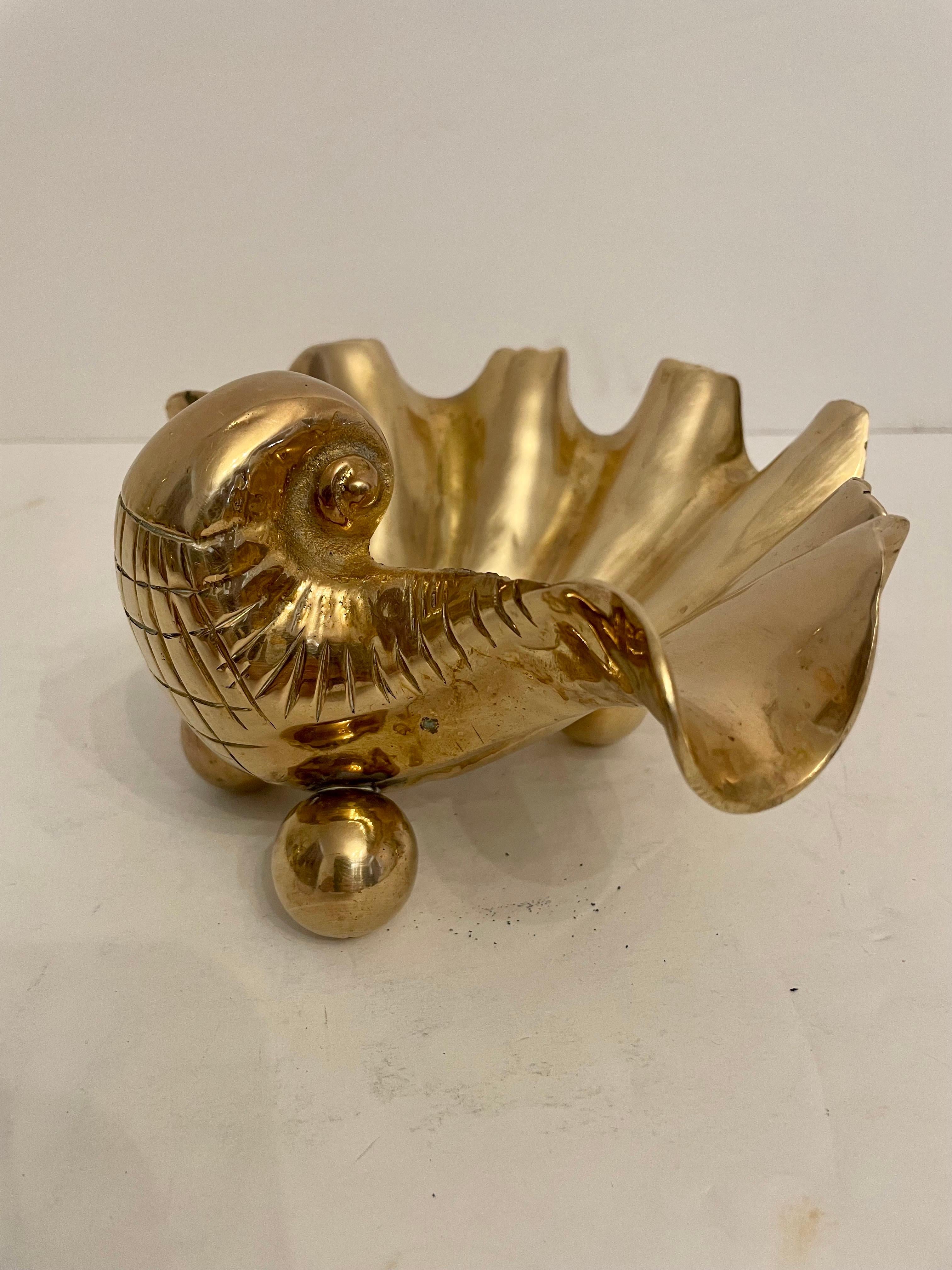 Nautical Solid Brass Seashell Bookends 5
