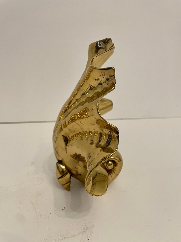 Nautical Solid Brass Seashell Bookends For Sale at 1stDibs nautical