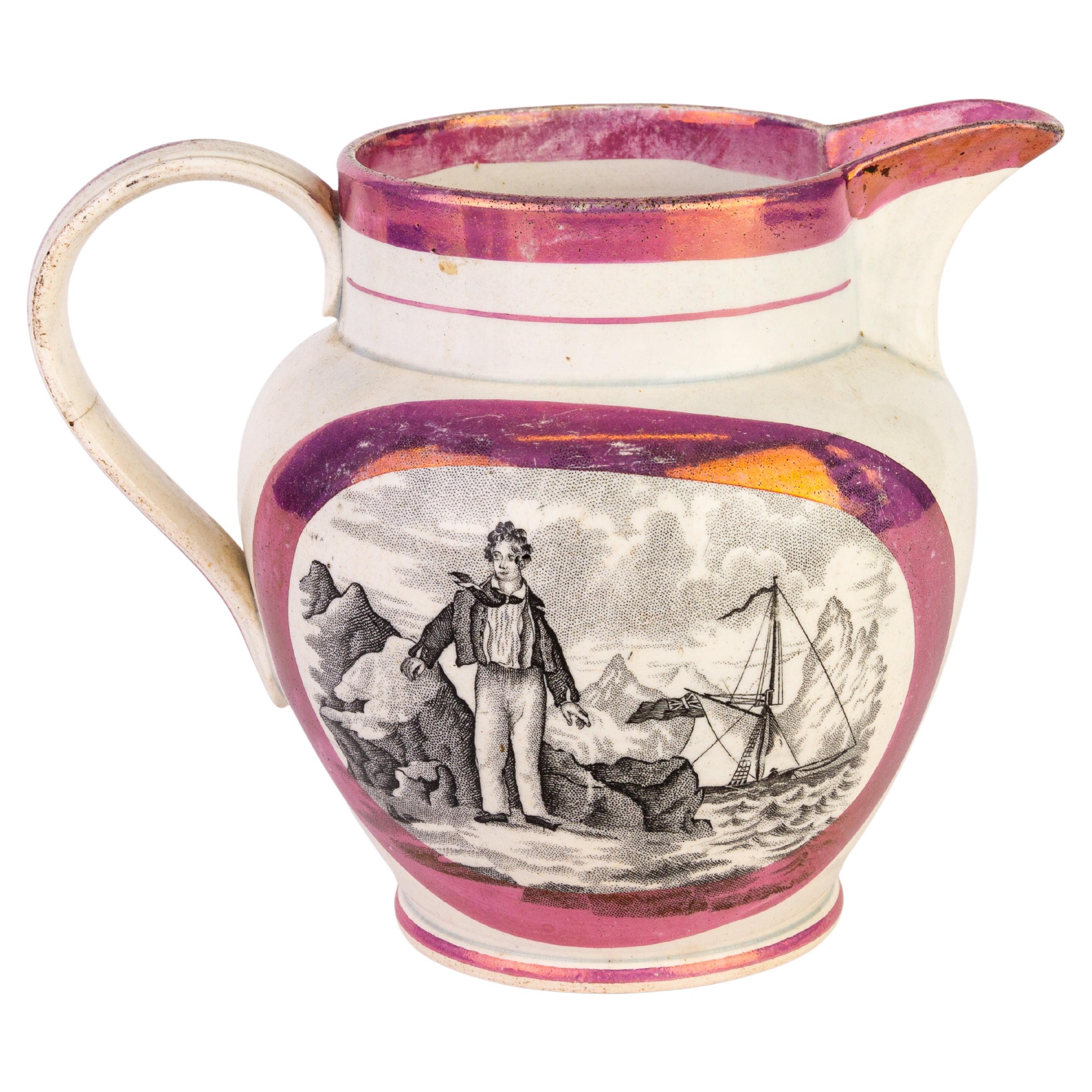 Nautical Sunderland Lustreware Mug 19th Century 
