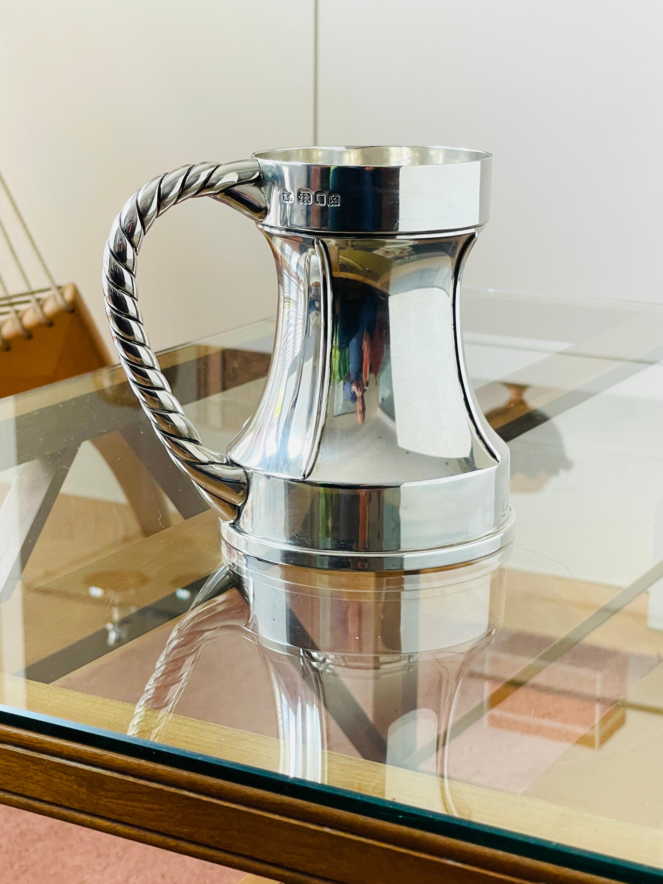 Nautical Theme Silver Tankard, London, 1933 For Sale 2