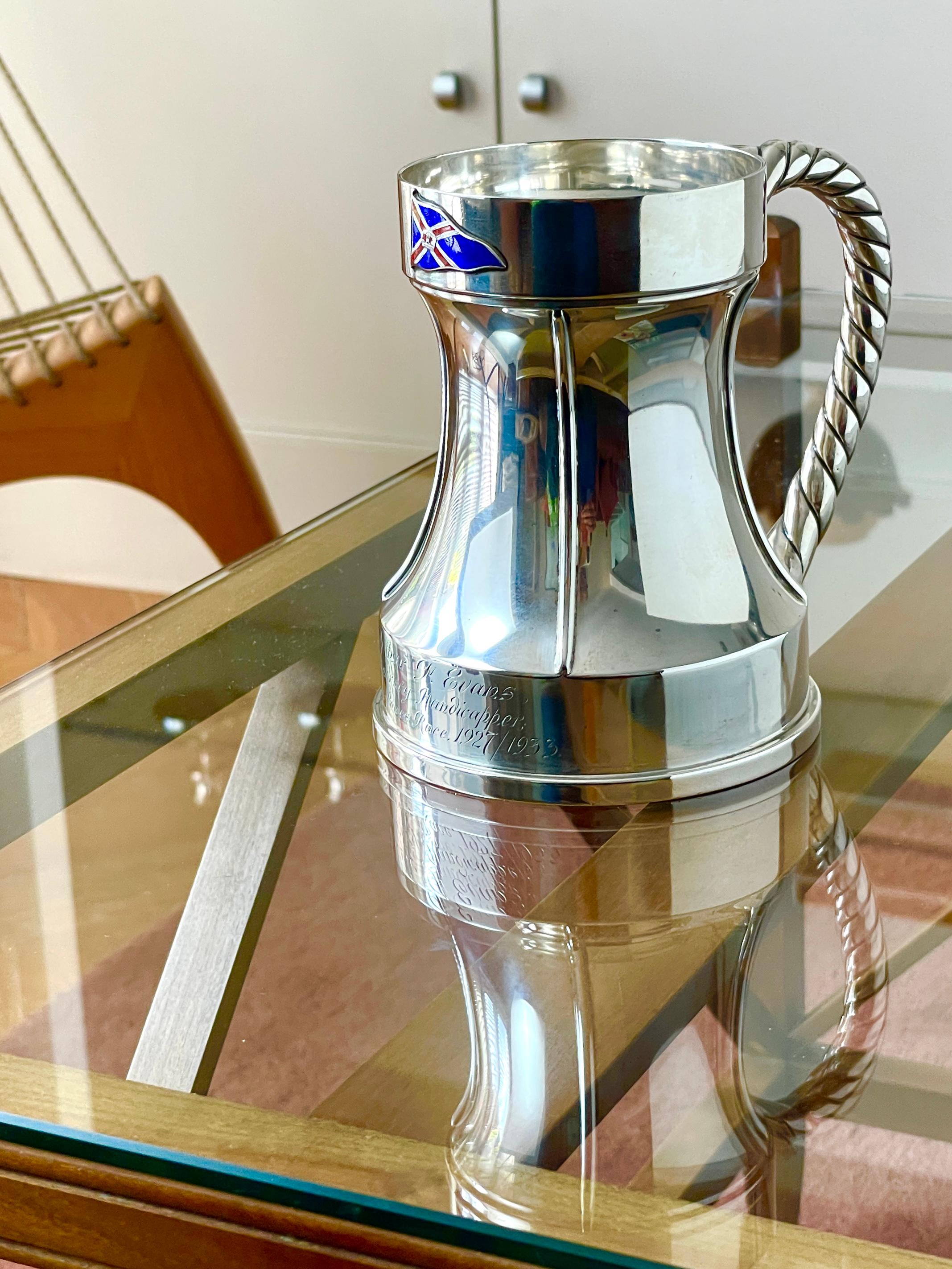 Nautical Theme Silver Tankard, London, 1933 For Sale 1