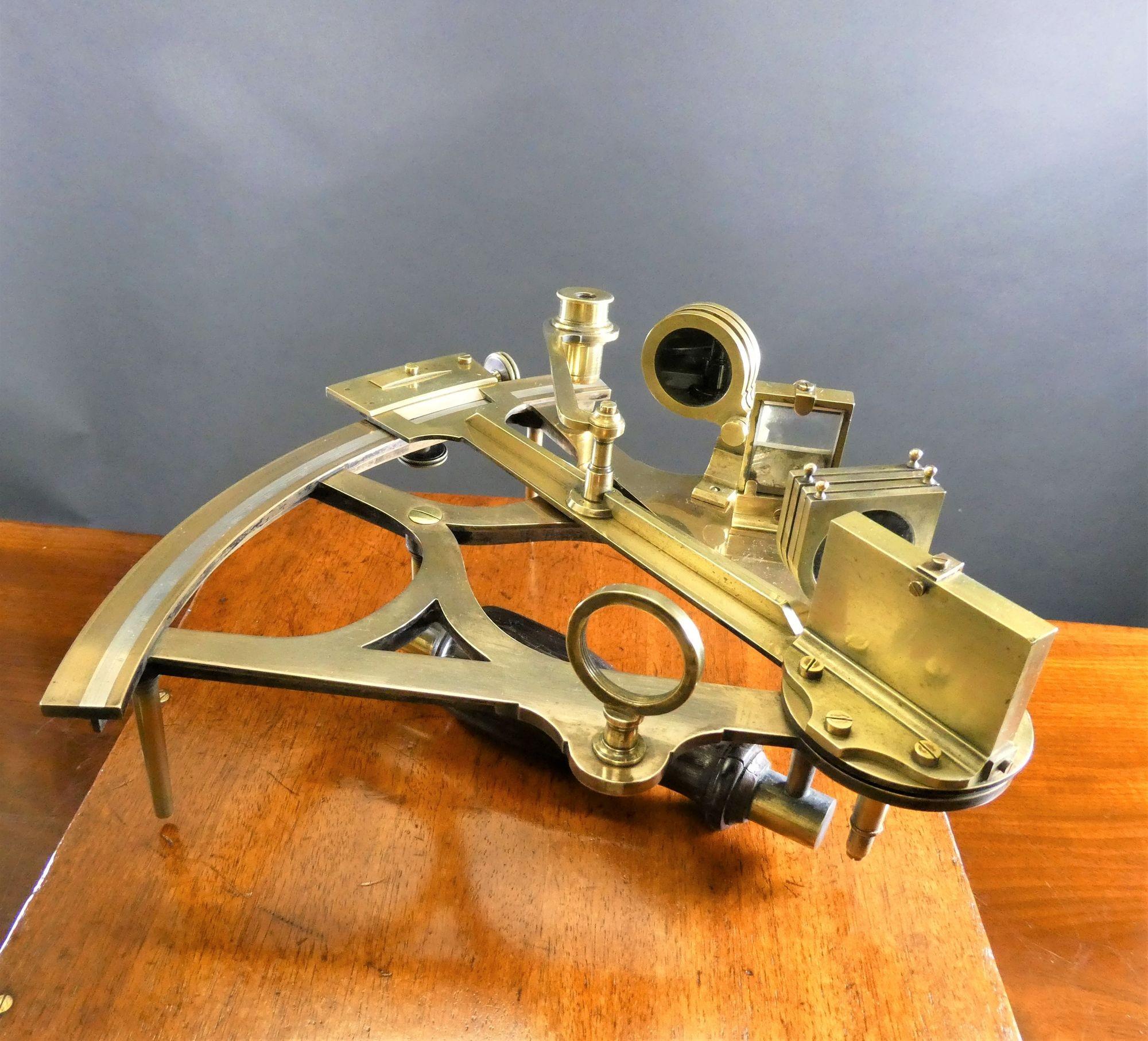 Early 20th Century Nautical Vernier Sextant, G.W.Butters, London For Sale