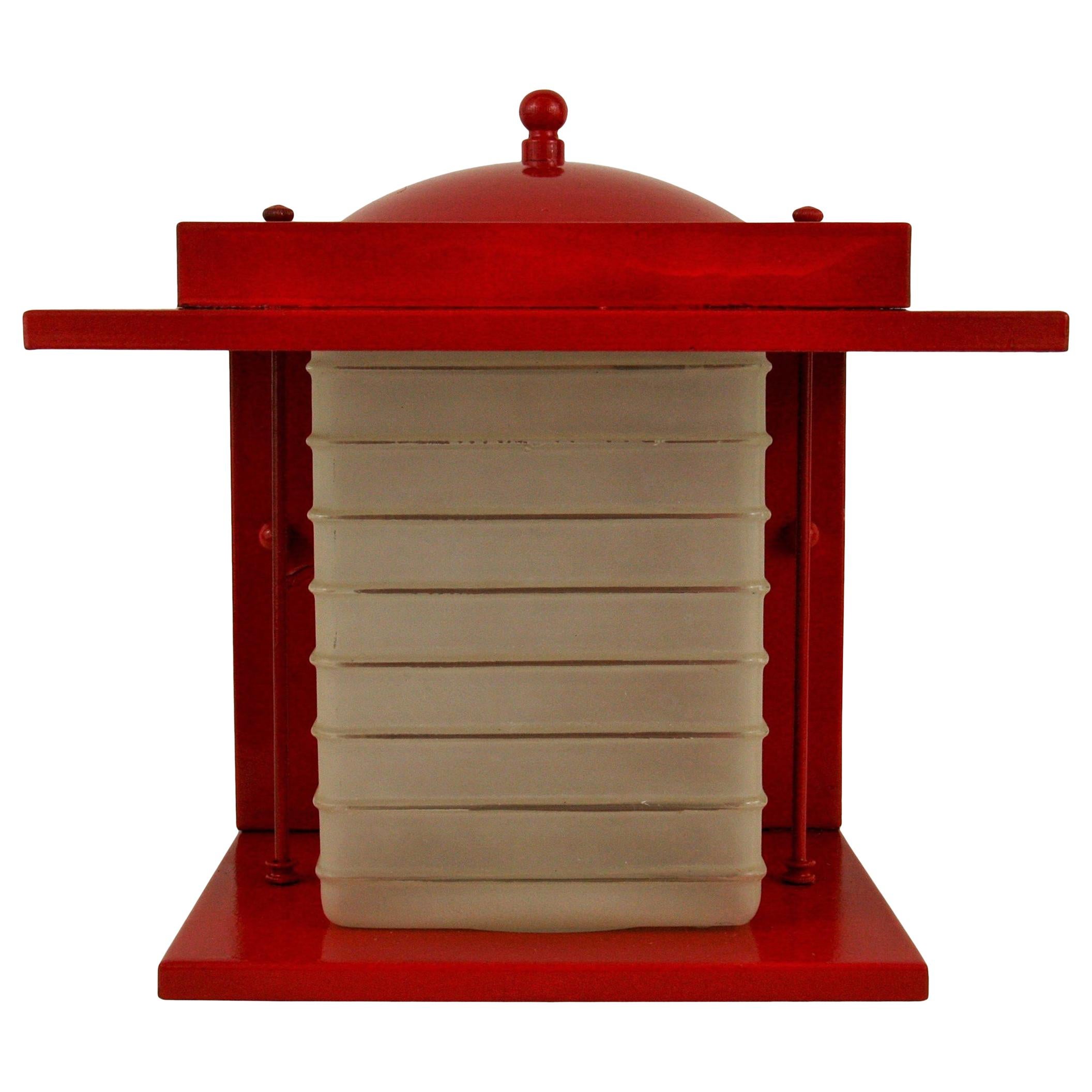  Japanese  Red Wall Lantern '2 Available'