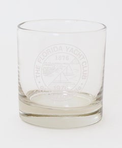 Nautical Yacht Club Rocks Glasses, Set of 10, "The Florida Yacht Club"