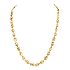 Vintage Nautical yellow gold chain.