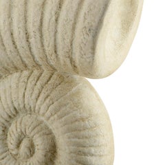 Nautilus Medium Ivory Ceramic Table Lamp by Marioni LAB