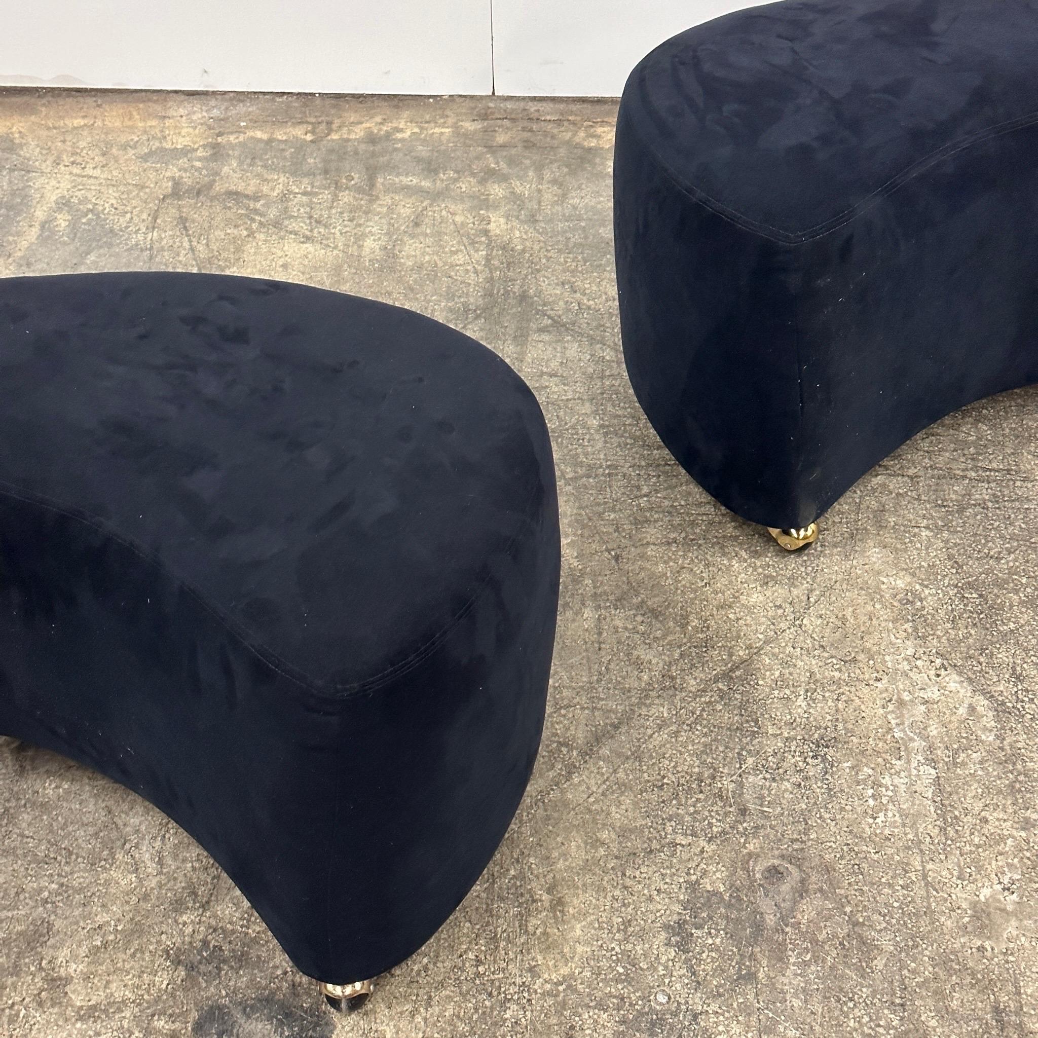 Post-Modern Nautilus Ottomans by Vladimir Kagan for Directional For Sale