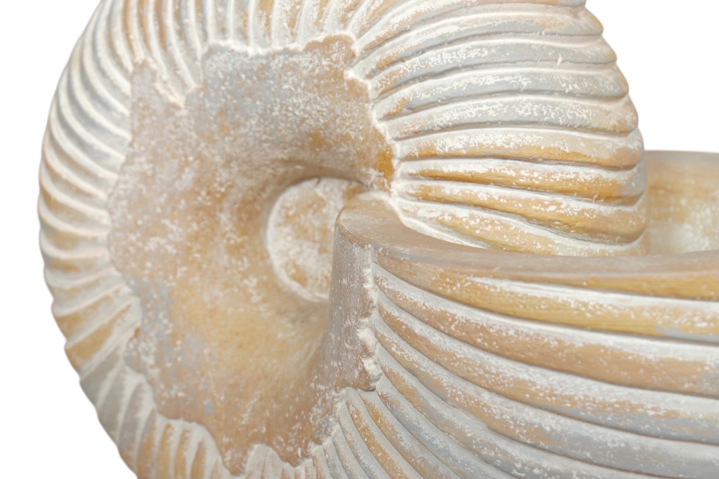 20th Century Nautilus Shell Table Lamps - a Pair