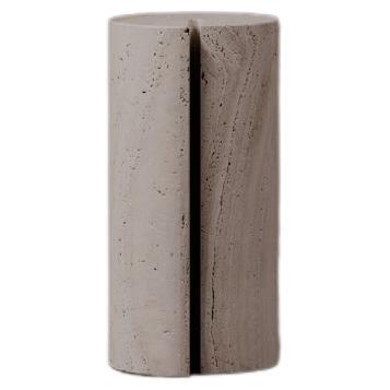 Nautilus Beistelltisch Ostuni Travertin geätzt von Dainelli Studio Atelier A