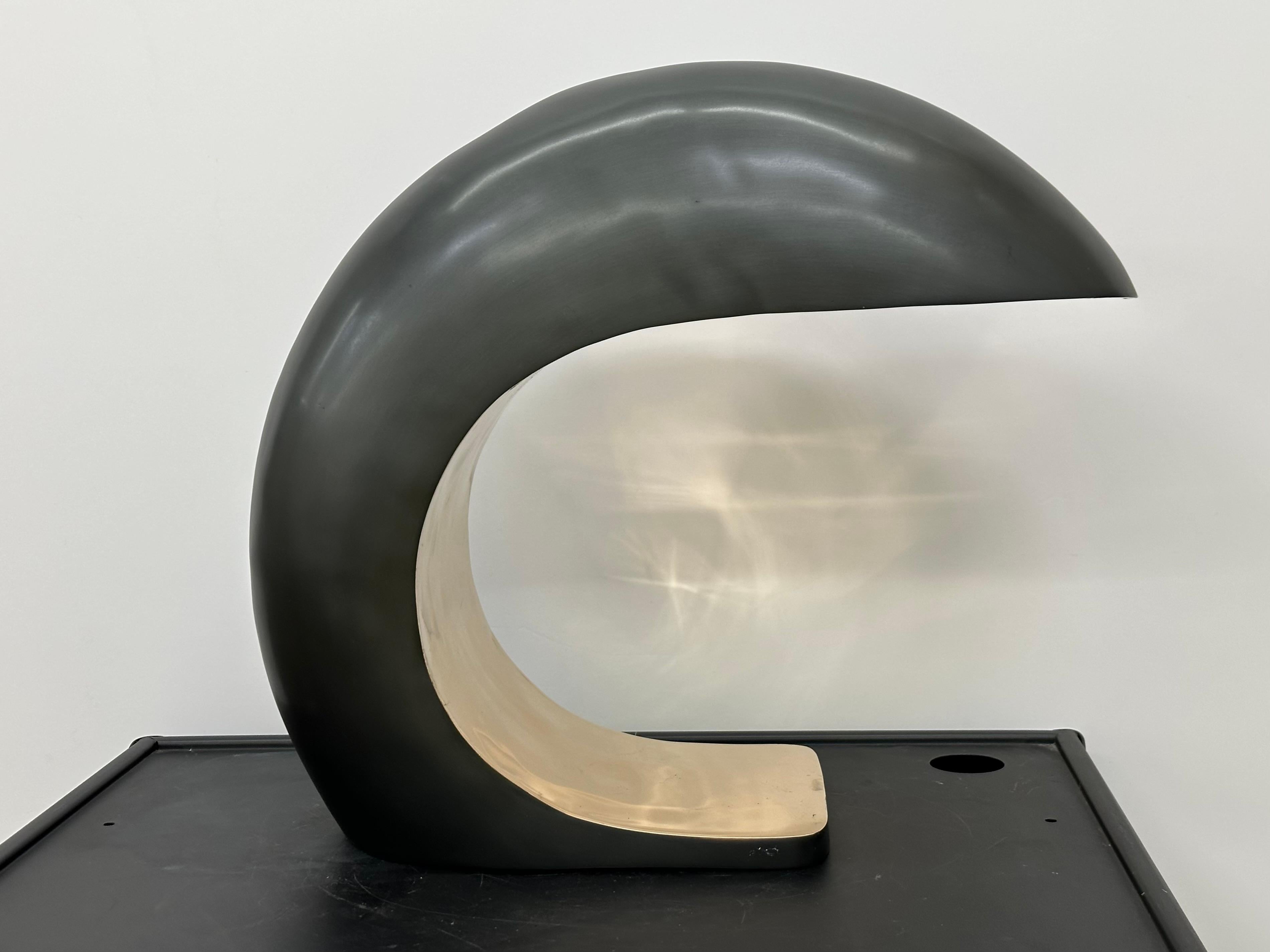 Lampe de bureau Nautilus en bronze moulé avec variateur de lumière 'Imperfect Model' n° 7 en vente 6