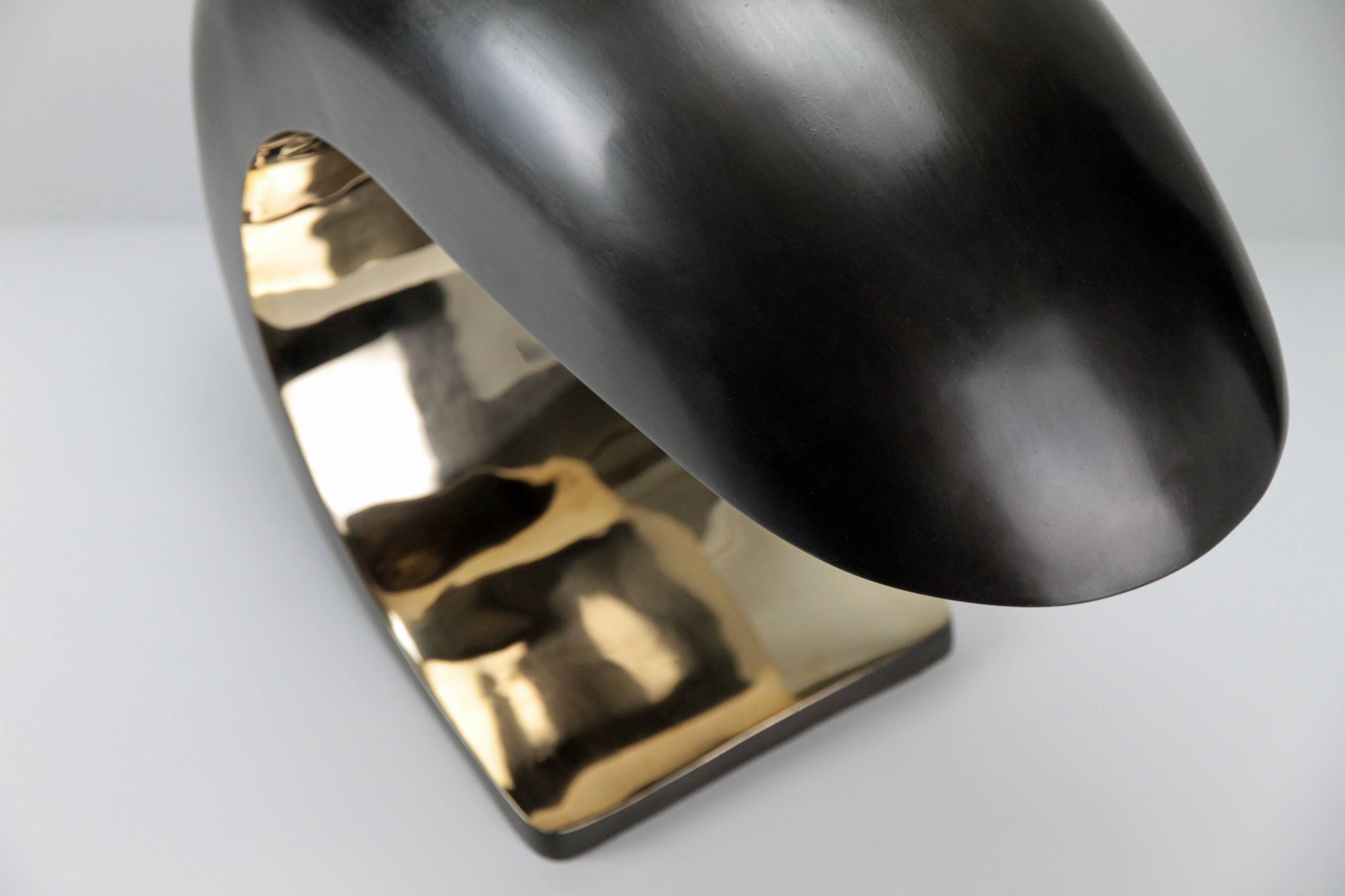 Nautilus Study Tischlampe aus Bronzeguss mit Touch Dimmer 'Imperfect Model' #7 im Zustand „Relativ gut“ im Angebot in Los Angeles, CA