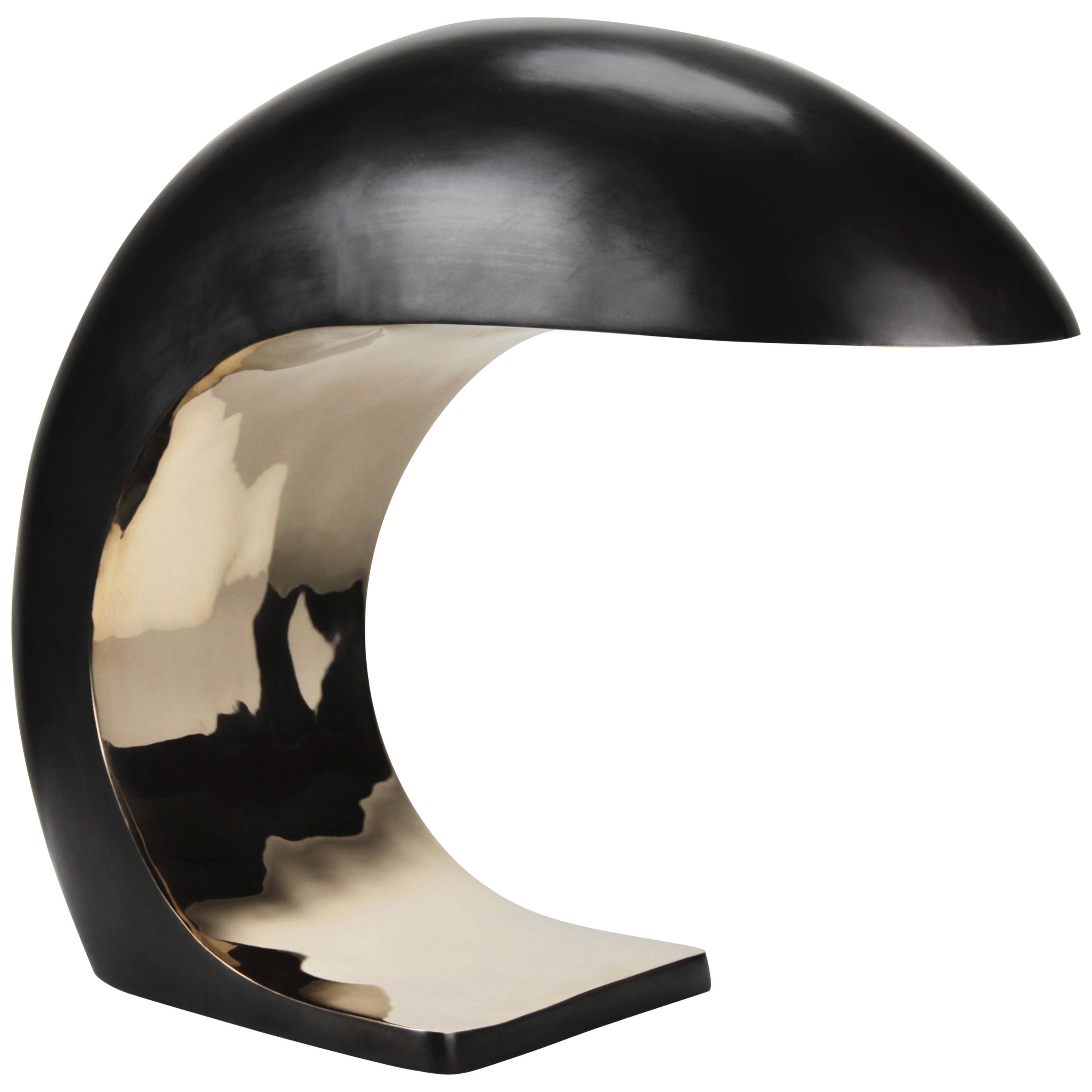 Lampe de bureau Nautilus en bronze moulé avec variateur de lumière 'Imperfect Model' n° 7 en vente