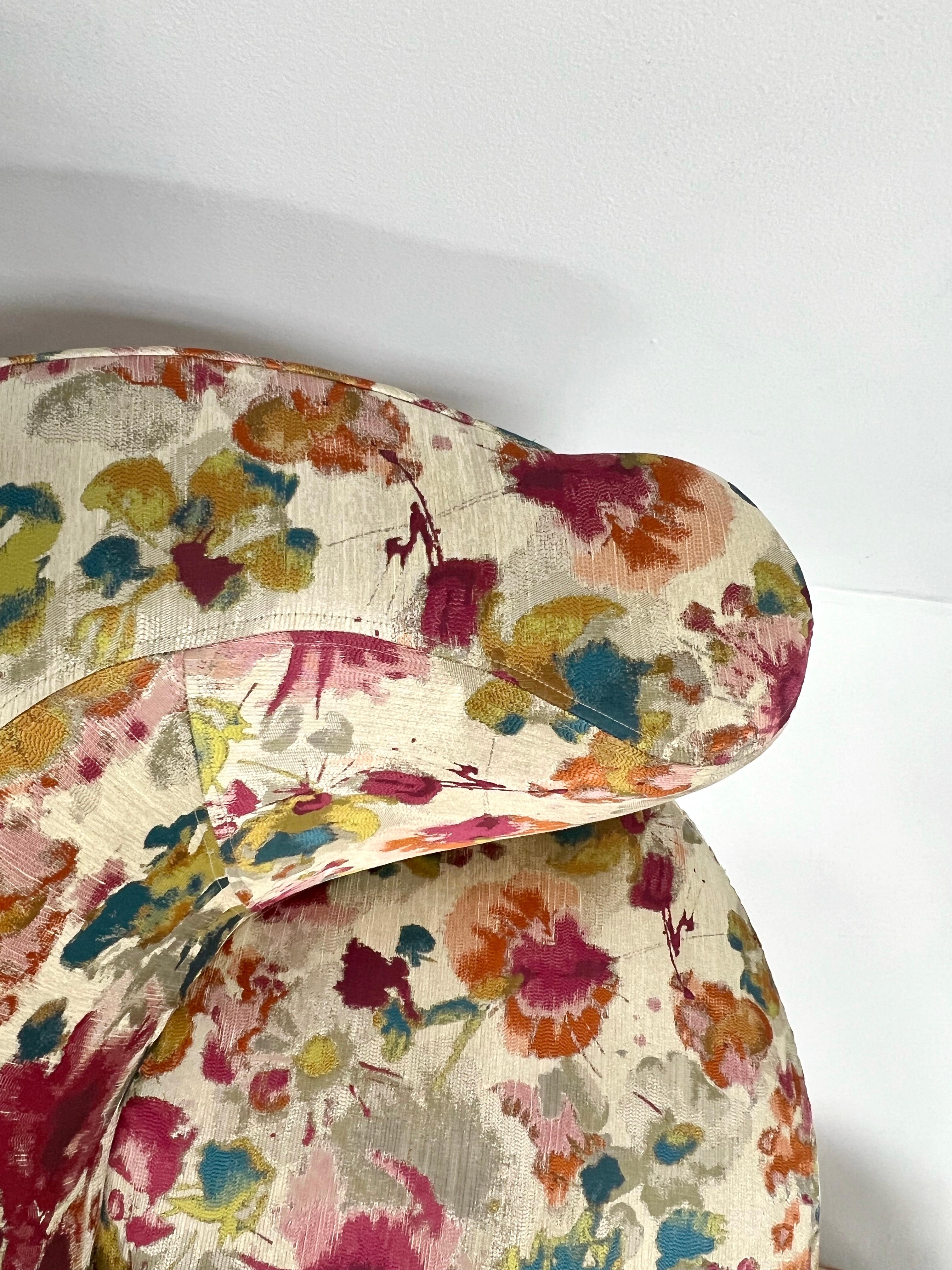 Chaise pivotante et pouf Nautilus en vente 1