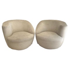 Nautilus Swivel Chairs, c. 1980's- Set of 2