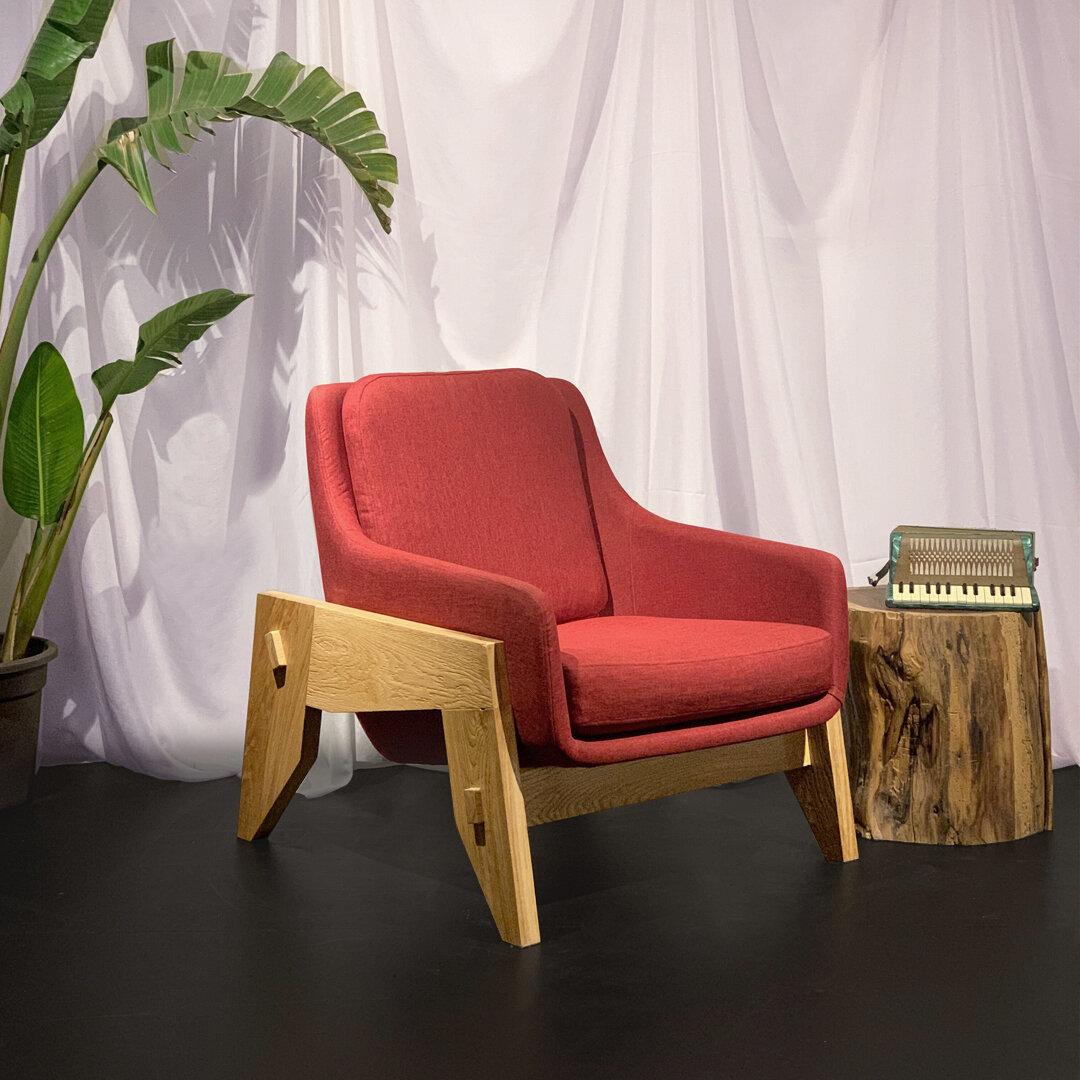 Hand-Crafted Nava Arm Chair  For Sale