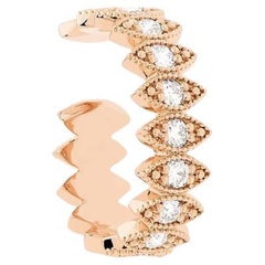 Nava Joaillerie Indy Ohrring Pavé 18K Roségold, 10 Diamanten