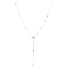 Nava Joaillerie Indy Halskette Diamanten Tropfen / 18 Karat Roségold / 13 Diamanten