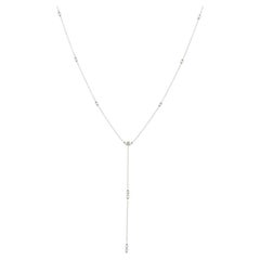 Nava Joaillerie Collier Indy en gouttes de diamants / or blanc 18 carats / 13 diamants