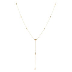 Nava Joaillerie Indy necklace diamonds drops / 18K yellow gold / 13 diamonds
