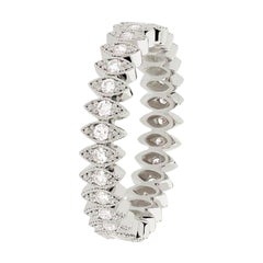 Nava Joaillerie Indy Ring Pavé 18K white gold, 30 diamonds