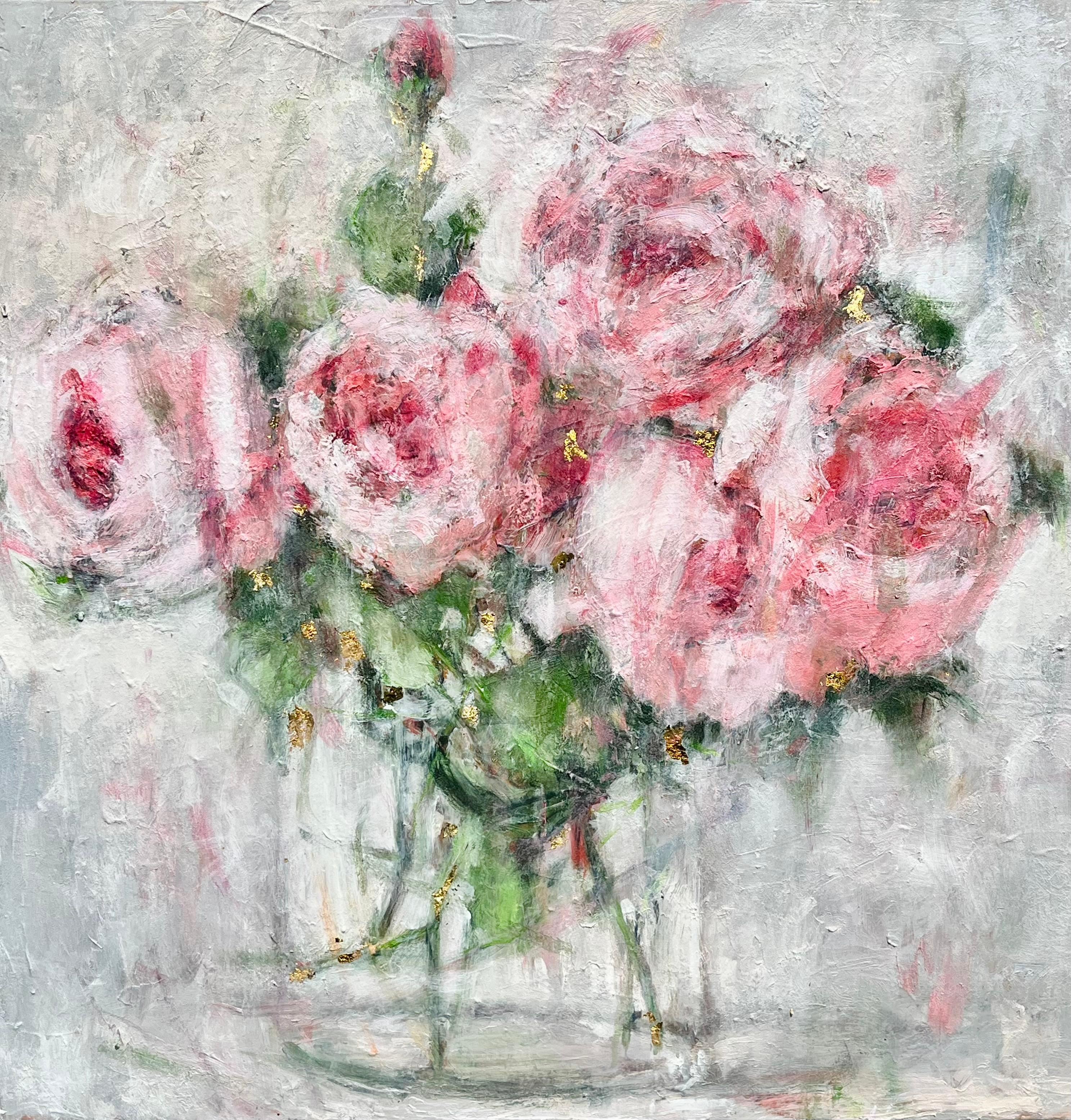 Cherry Wine, Original Painting - Mixed Media Art by Nava Lundy