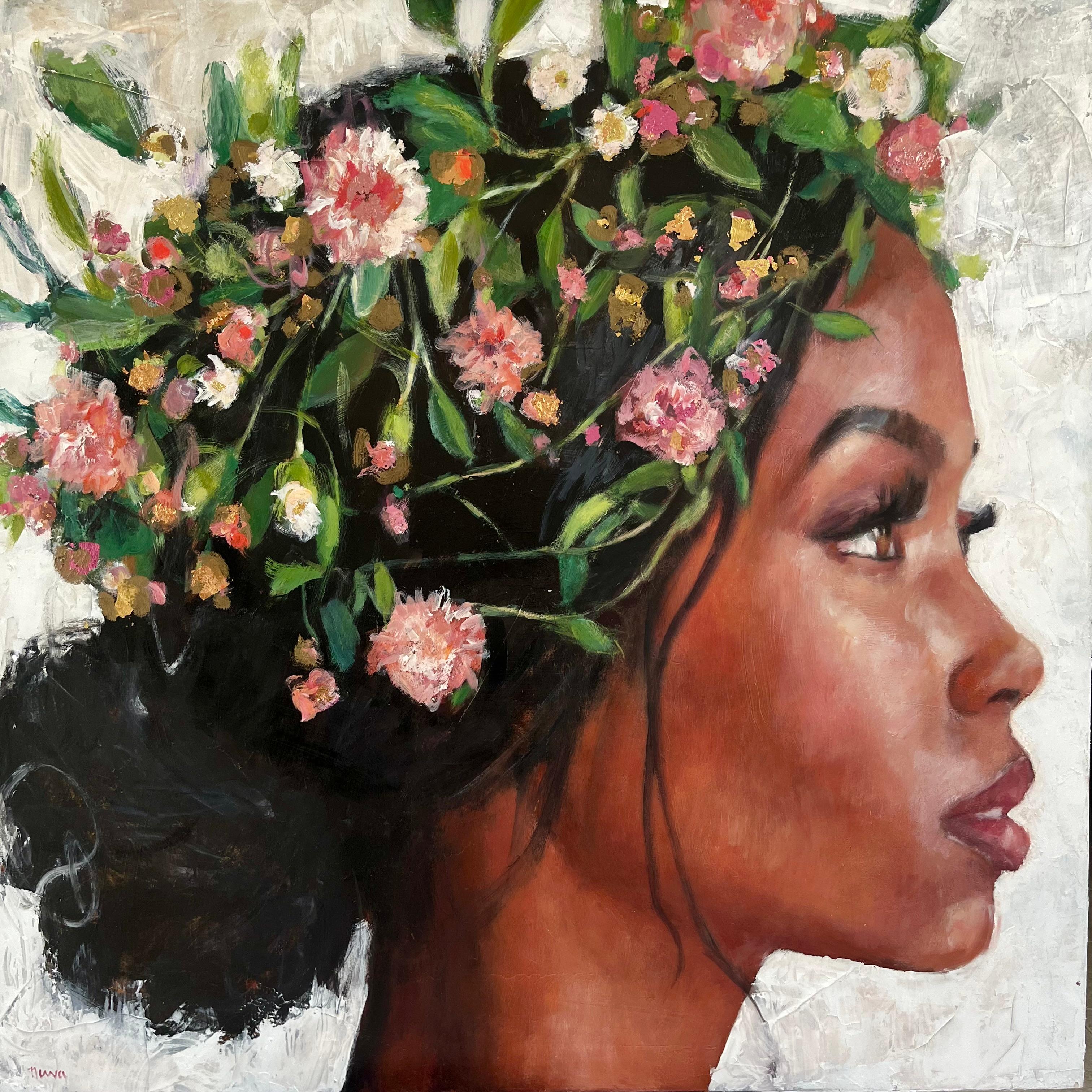 Diosa de la Tierra, Pintura original - Mixed Media Art de Nava Lundy