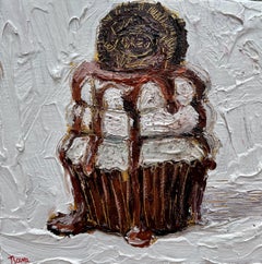 Biscotti e crema, Pittura, Acrilico su tela