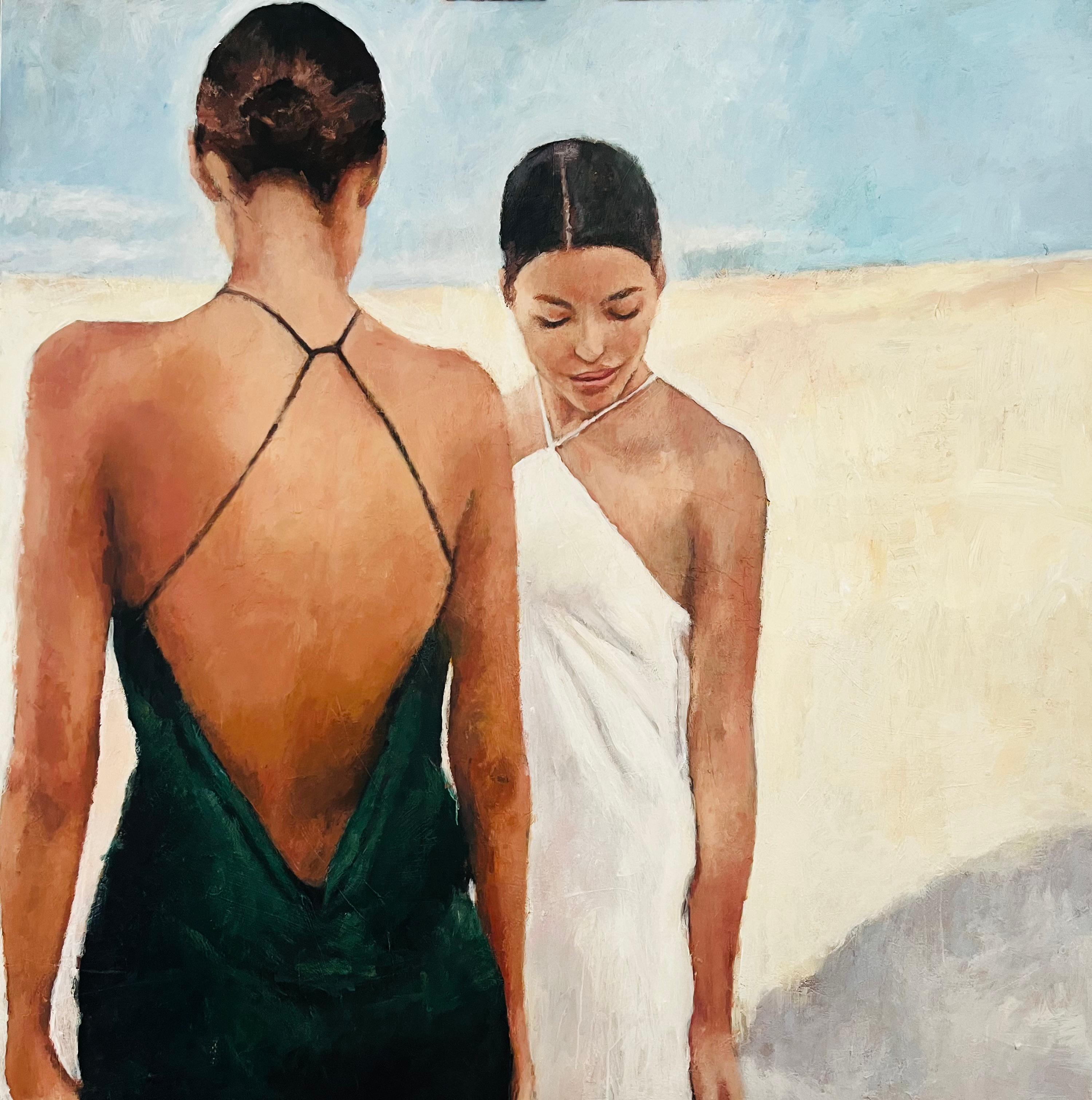 Figurative Painting di Nava Lundy - Lascia che sia per sempre, dipinto originale